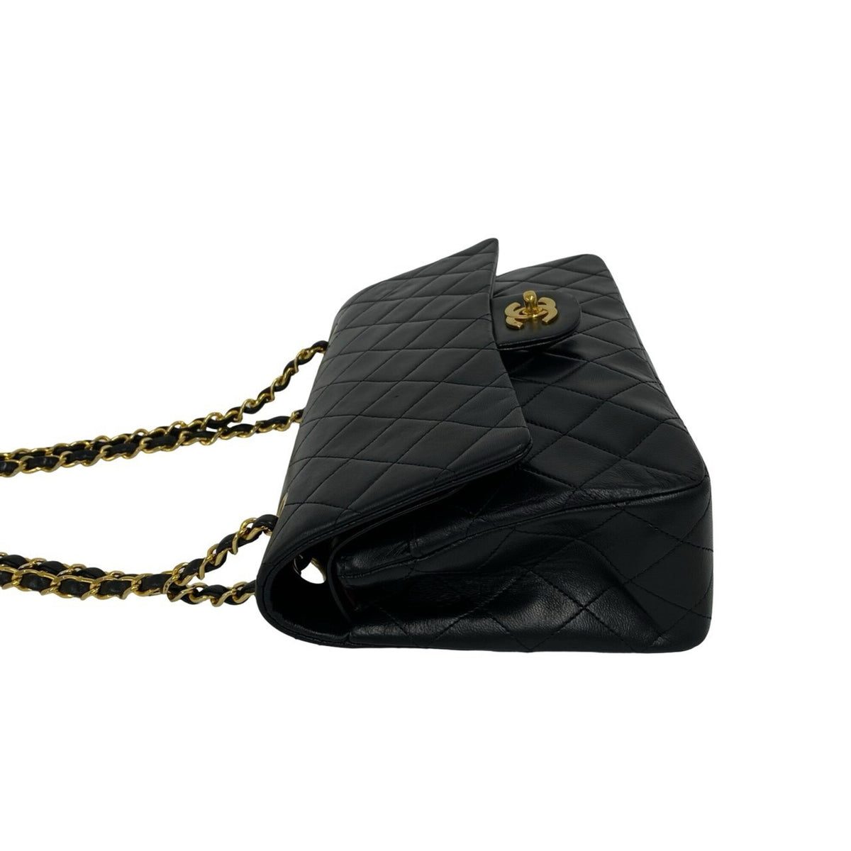 Chanel Black Leather Shoulder Bag (Pre-Owned)