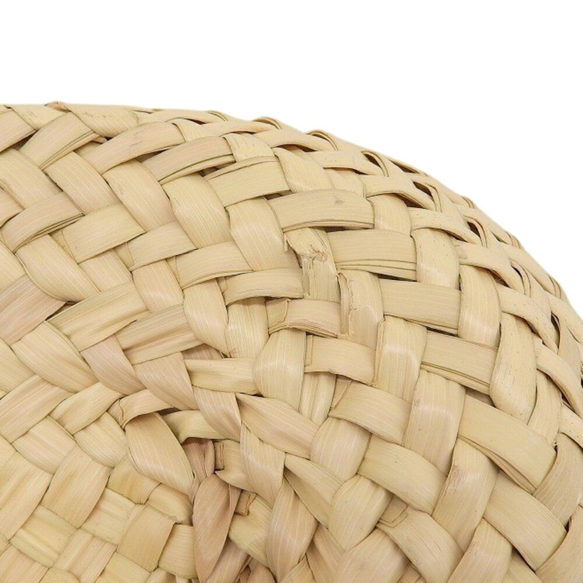 Celine Beige Brown Raffia Handbag Shoulder Bag (Pre-Owned)
