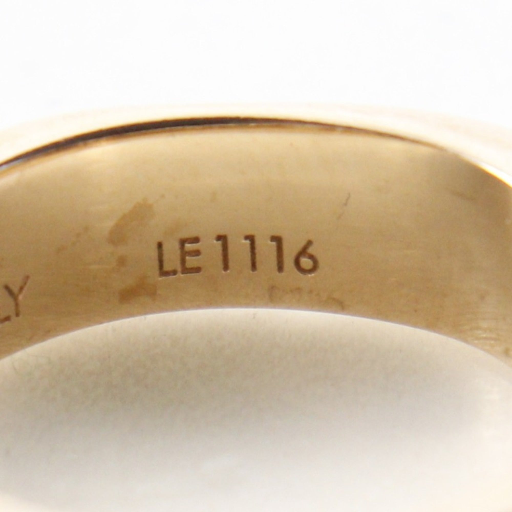 Louis Vuitton Pink Gold Gold Plating Band Ring (Pre-Owned)