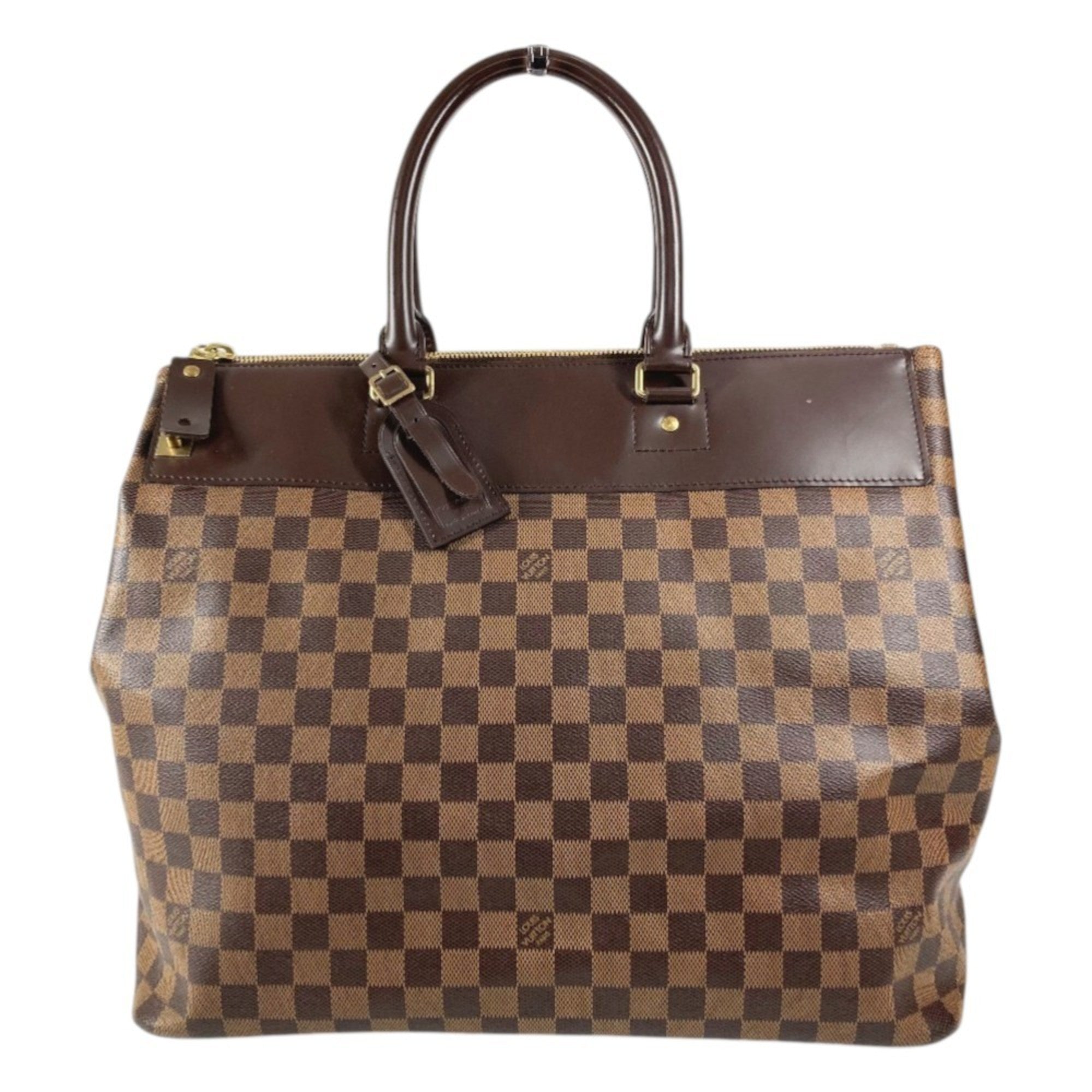Louis Vuitton Brown Damier Canvas Ebene Damier Canvas Boston Bag Handbag Tote Bag (Pre-Owned)