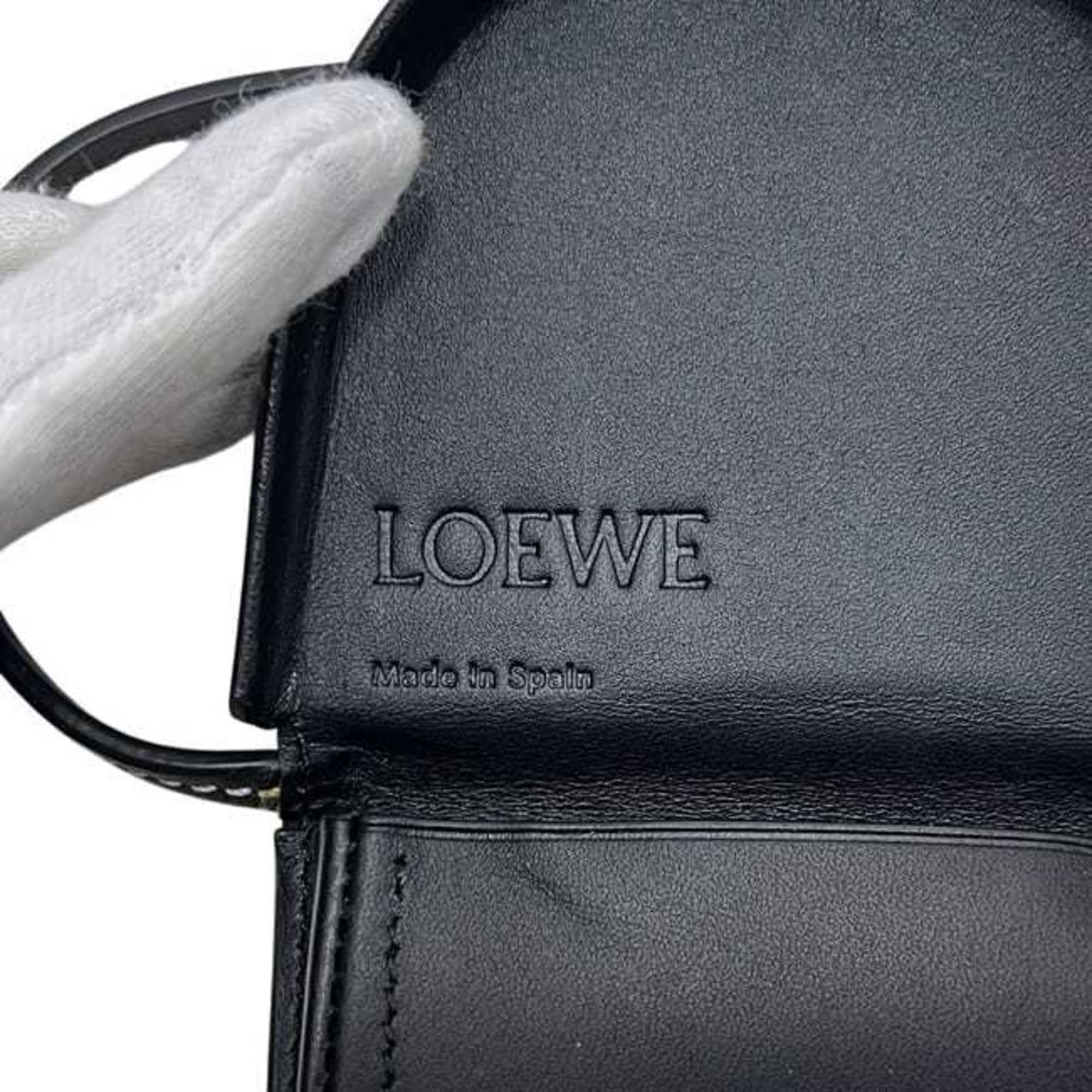 Loewe Black Leather Pochette Pouch (Pre-Owned)