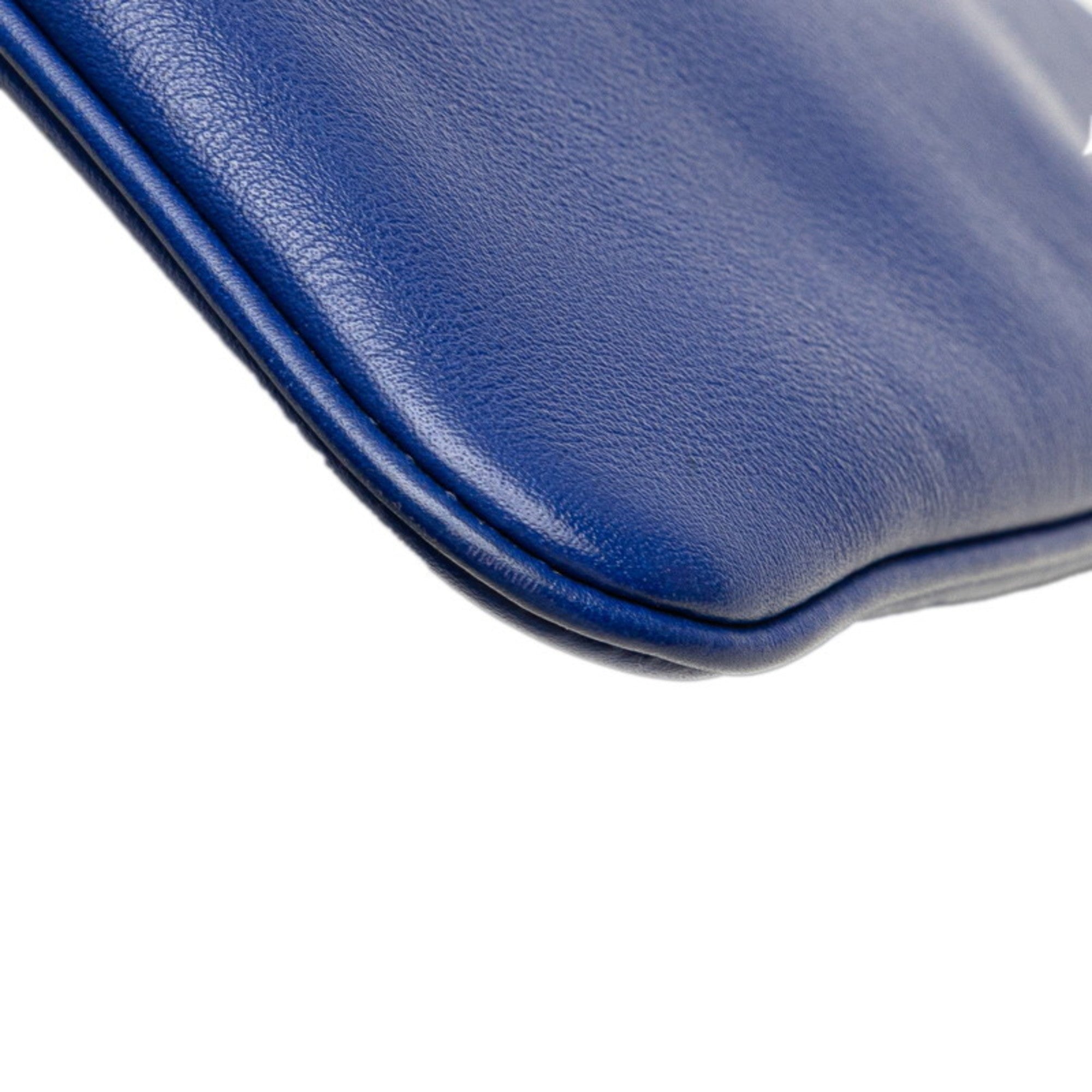 Hermes Blue Swift Leather Shoulder Bag (Pre-Owned)