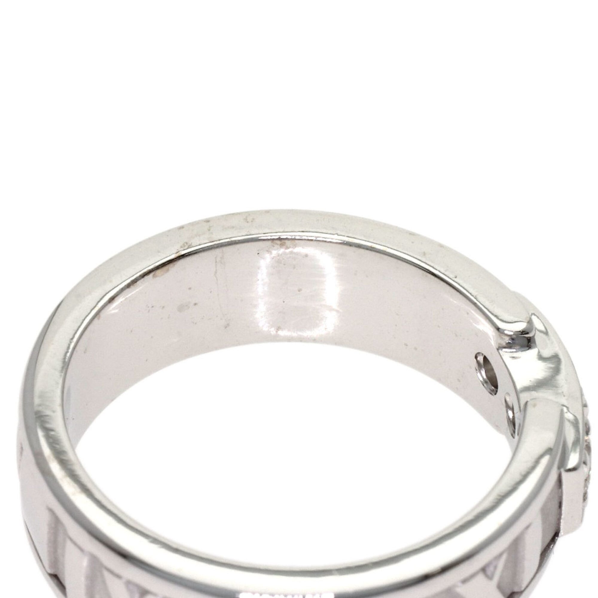 Tiffany Atlas White Gold (18K) Band Ring (Pre-Owned)