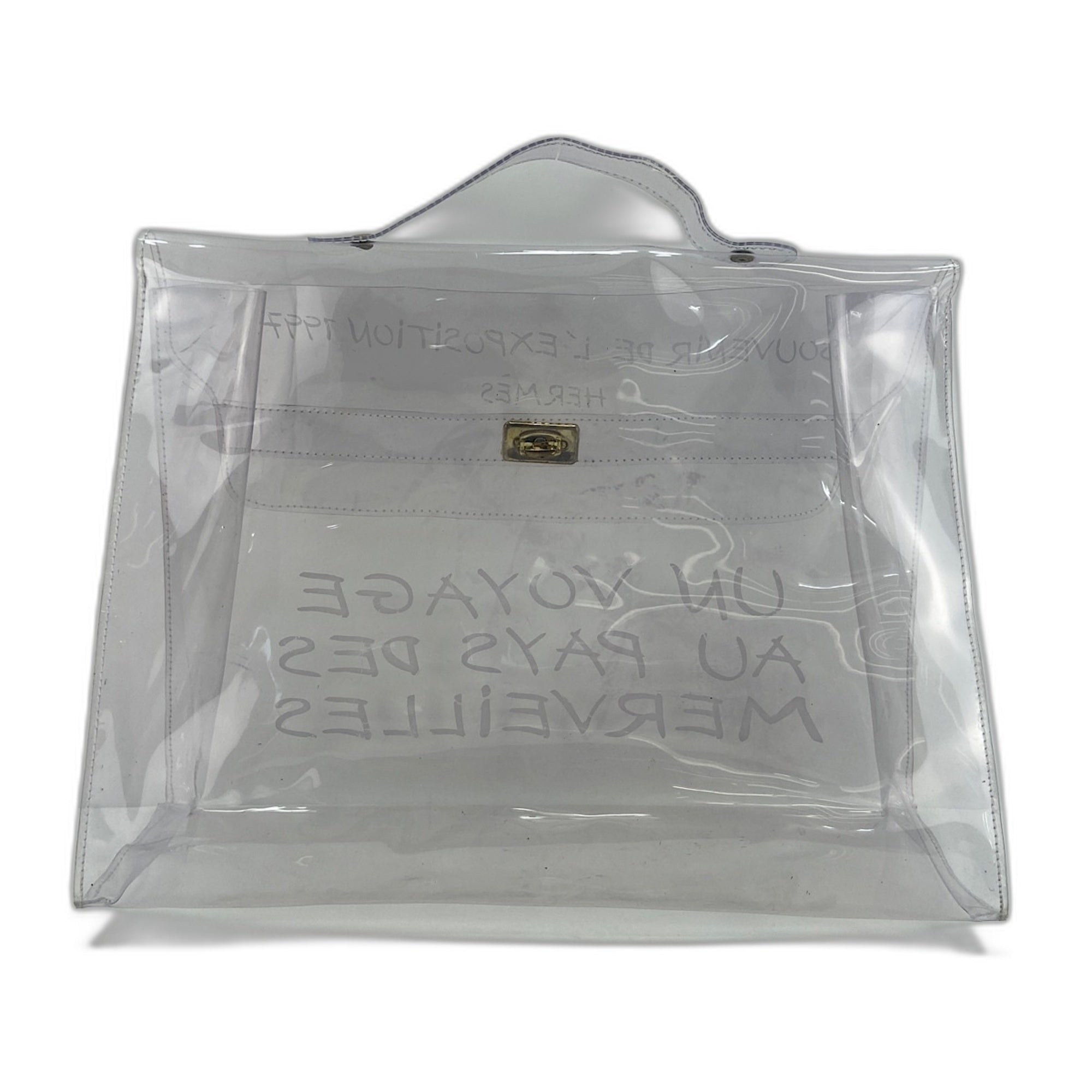 Hermes Clear Vinyl Handbag (Pre-Owned)