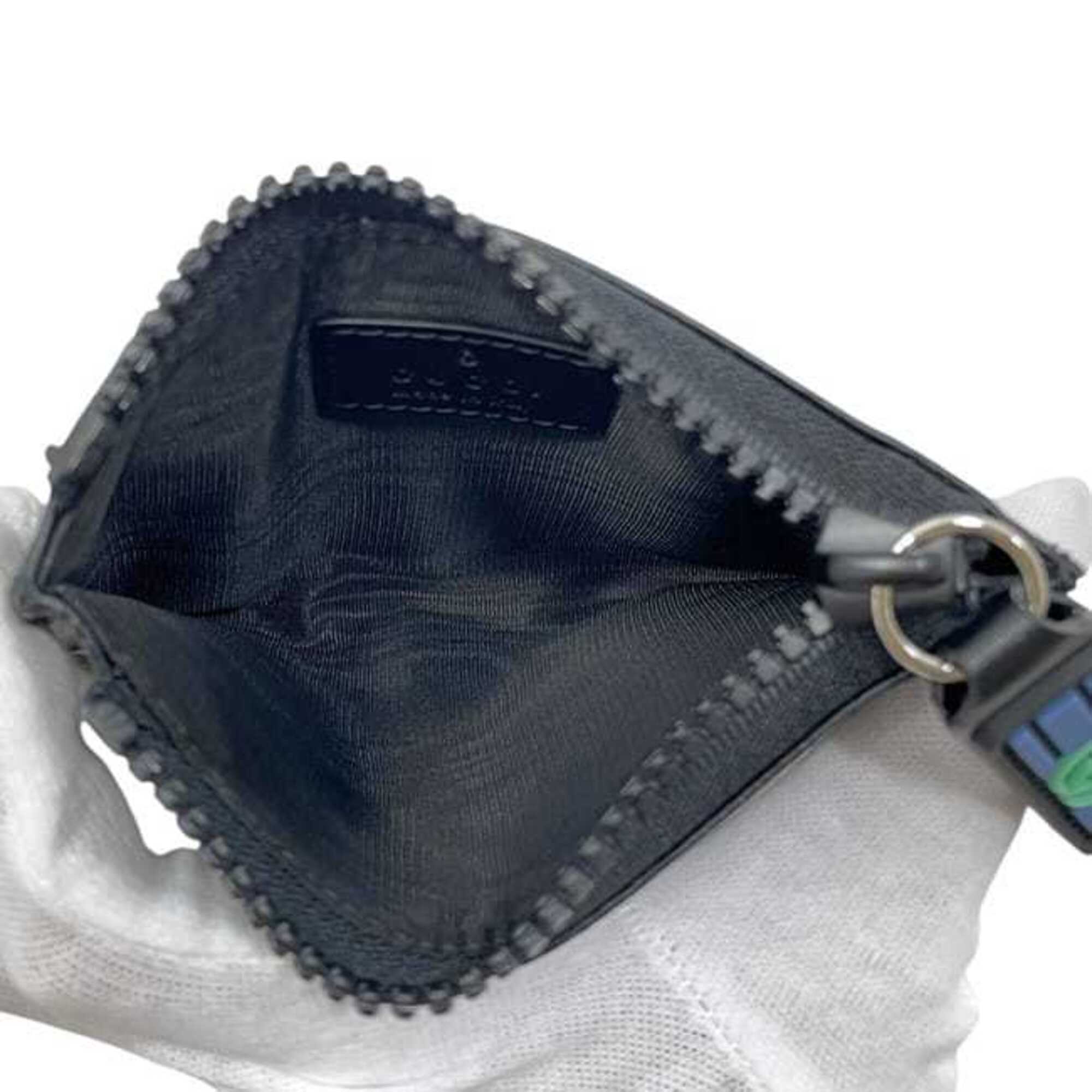 Gucci Black Pvc Leather Coin Purse/Coin Case (Pre-Owned)