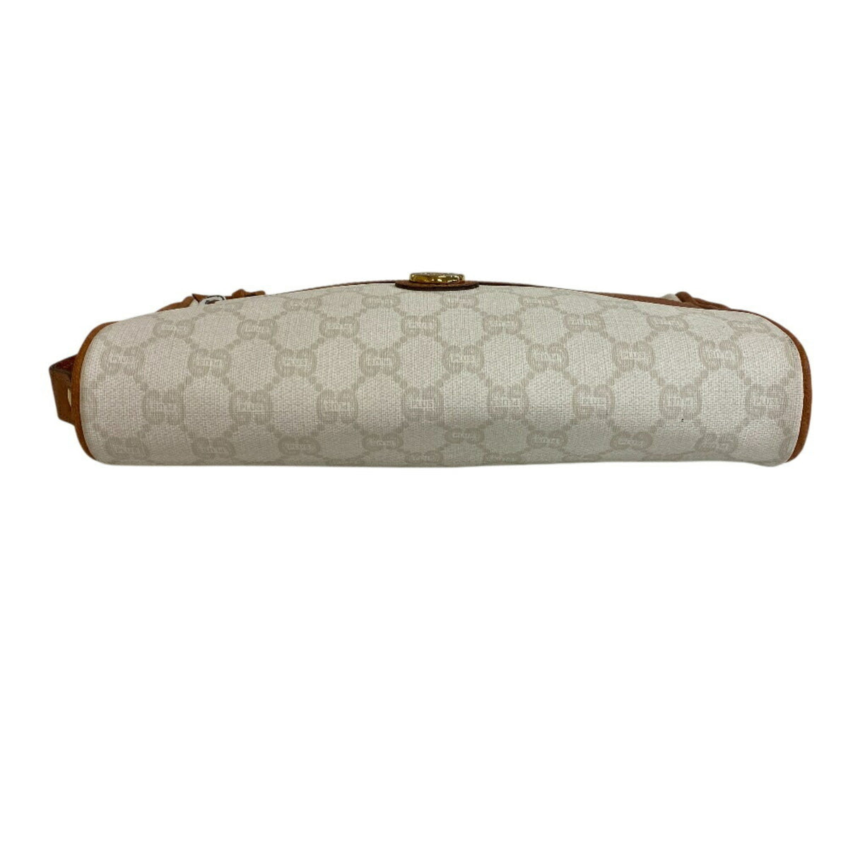 Gucci Gg Plus White Pvc Clutch Bag (Pre-Owned)