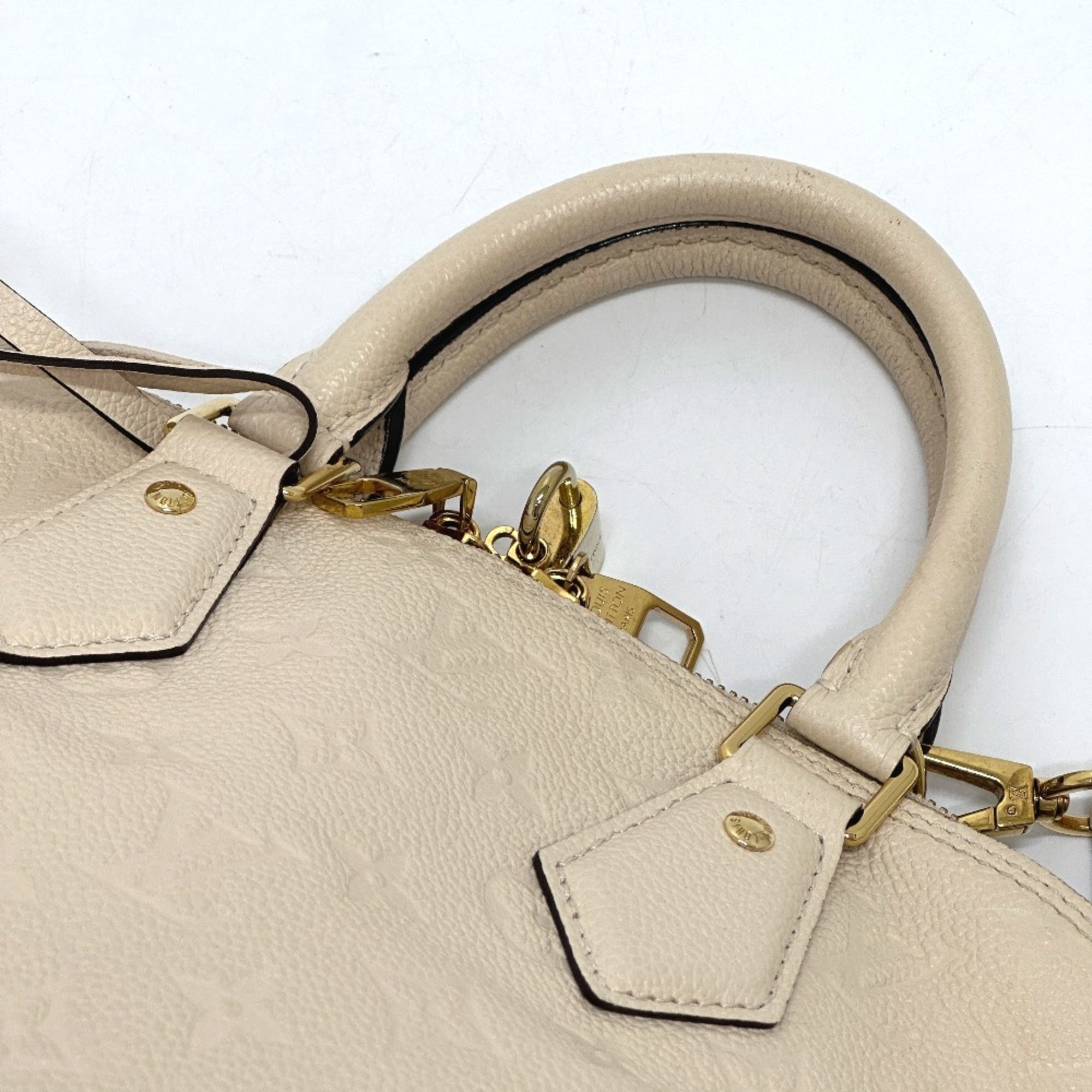 Louis Vuitton Beige Monogram Empreinte Handbag (Pre-Owned)
