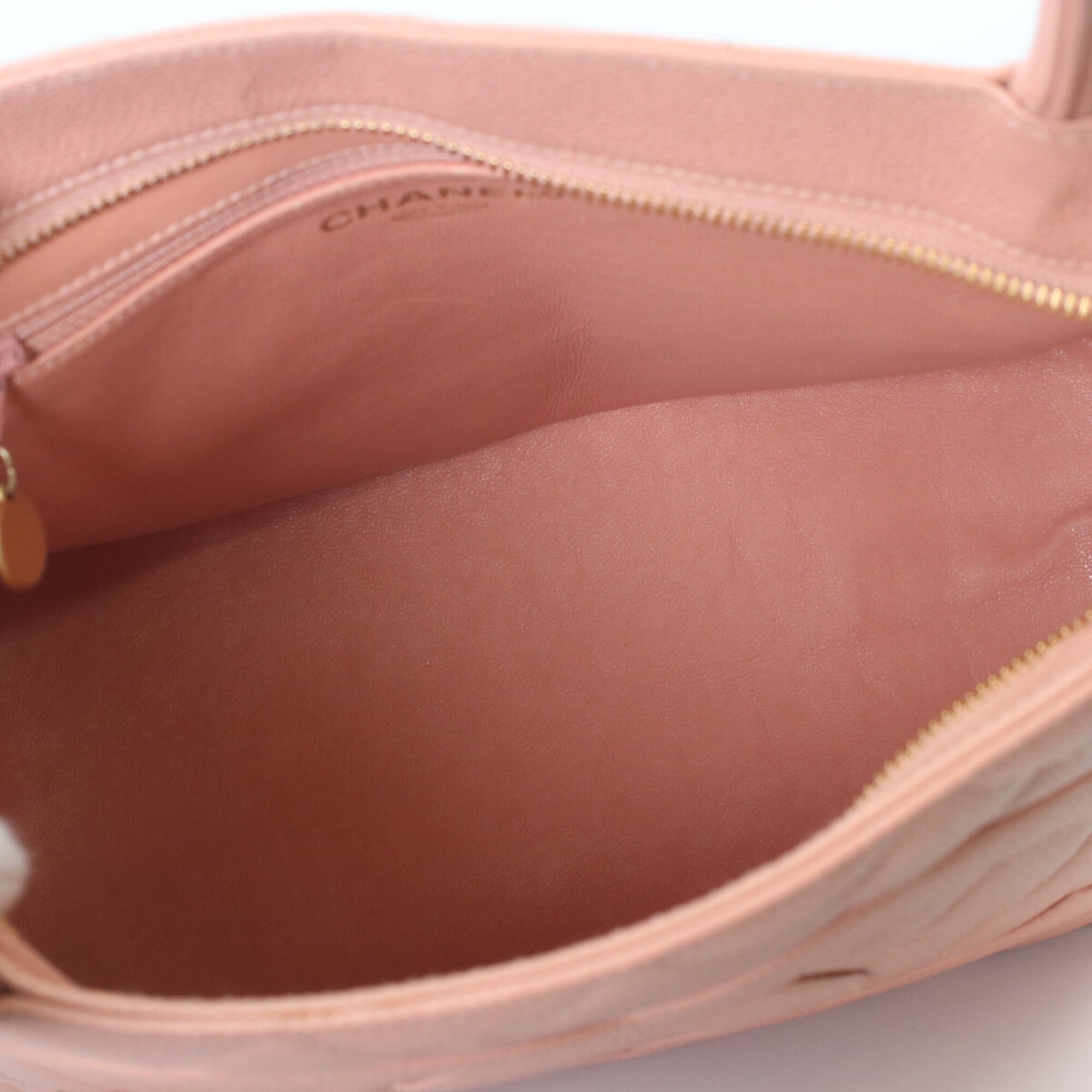 Chanel Pink Grained Calfskin Tote Bag (Pre-Owned)