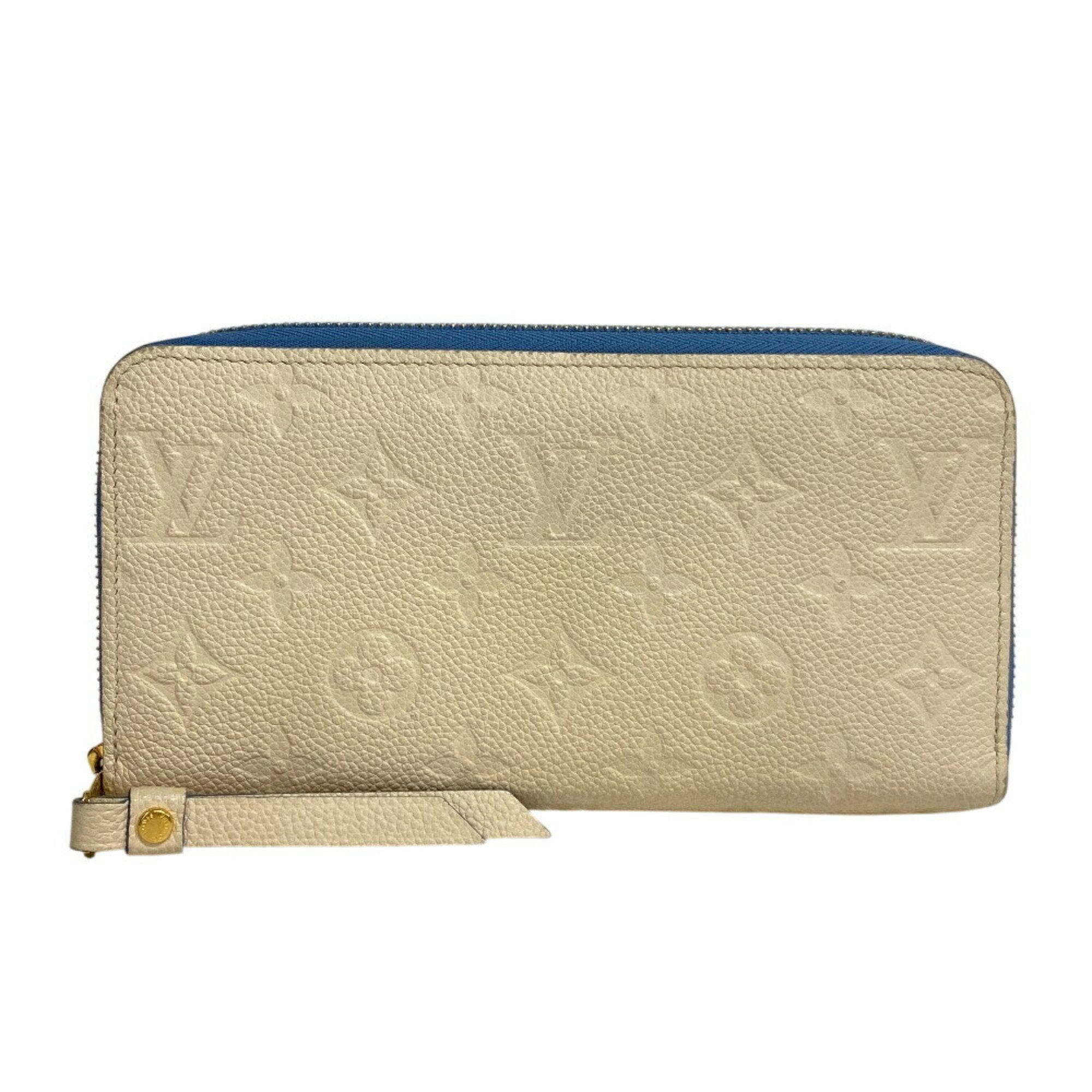 Louis Vuitton Ivory Leather Long Wallet (Bi-Fold) (Pre-Owned)