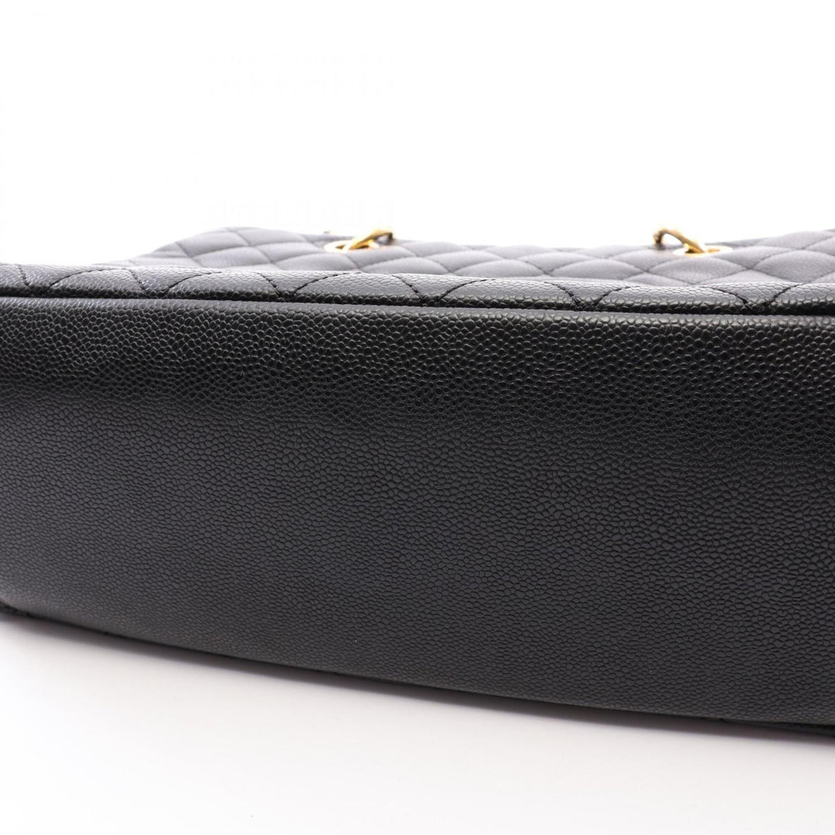 Chanel Black Grained Calfskin Handbag Tote Bag (Pre-Owned)