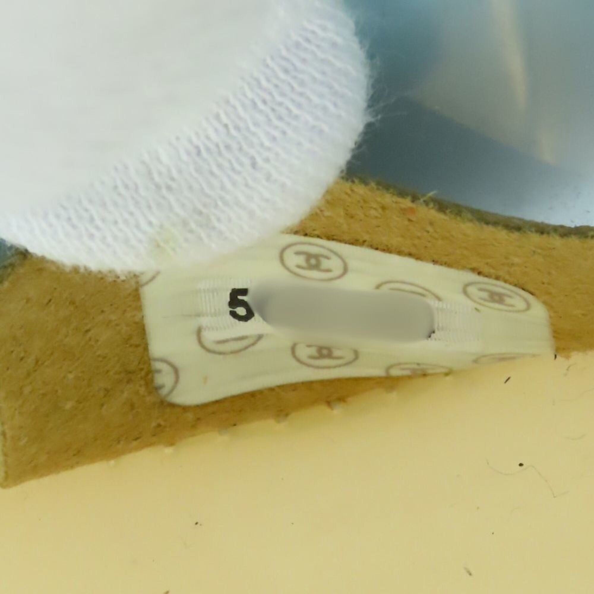 Chanel Chocolate Bar Clear Beige Pvc Shoulder Bag (Pre-Owned)