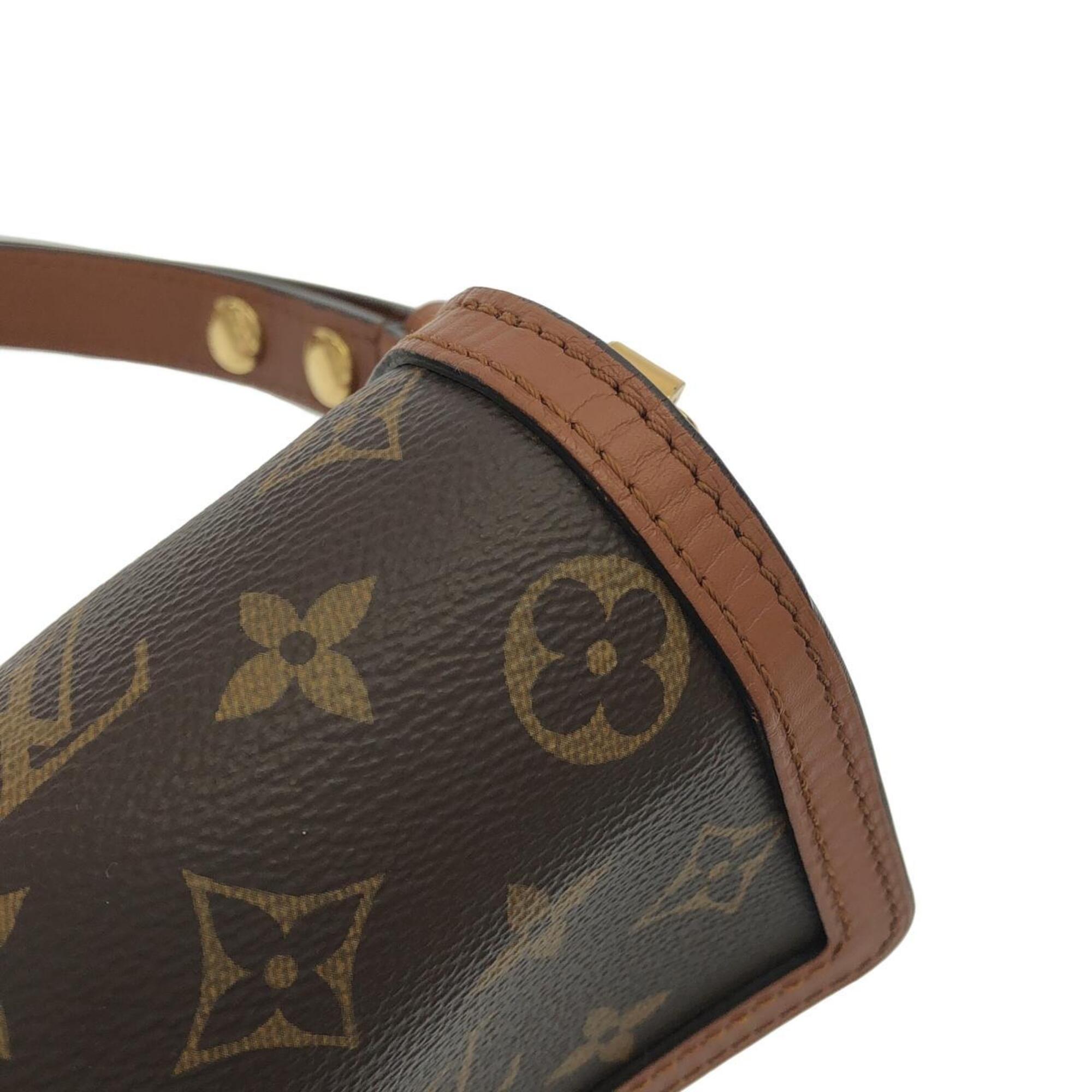 Louis Vuitton Monogram Reverse Marron Coated Canvas Shoulder Bag (Pre-Owned)