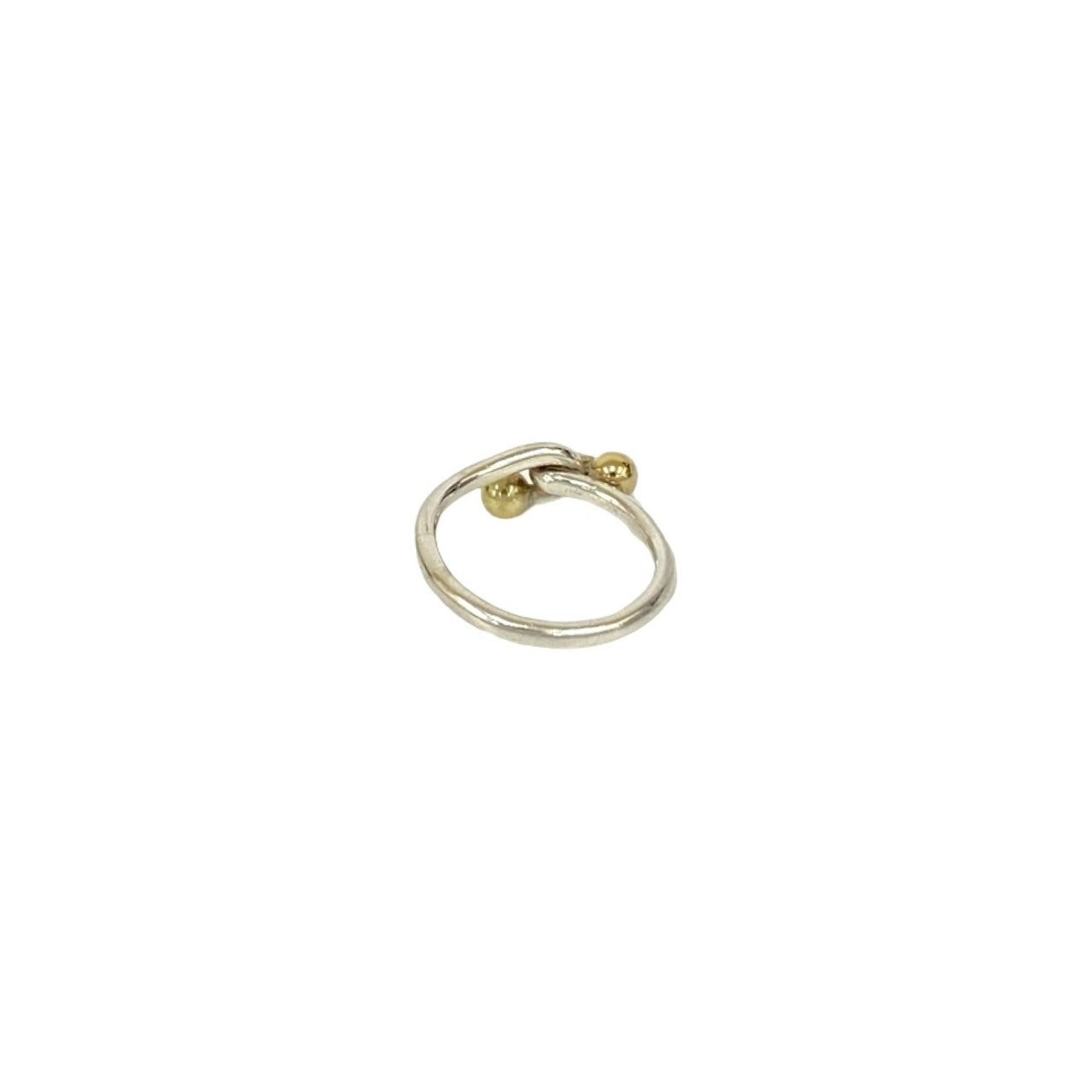 Tiffany Gold Silver Gold (18K) Silver 925 Band Ring (Pre-Owned)
