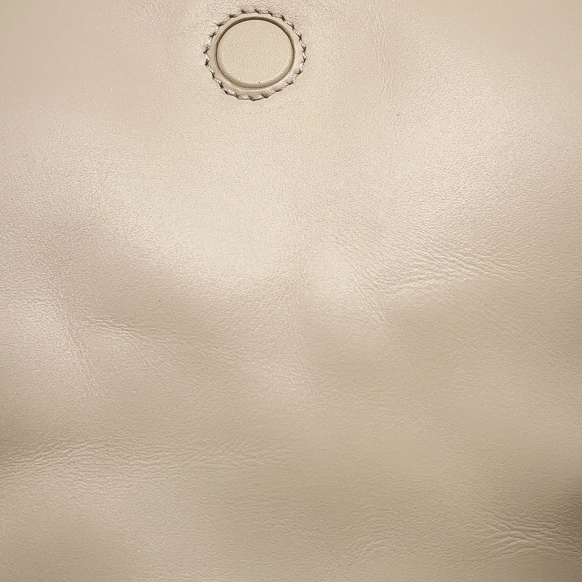 Loewe Beige Leather Handbag Shoulder Bag (Pre-Owned)