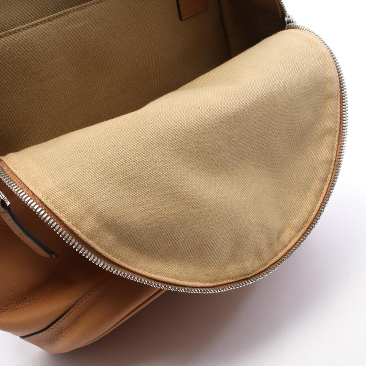 Loewe Beige Brown Canvas Leather Backpack Handbag (Pre-Owned)