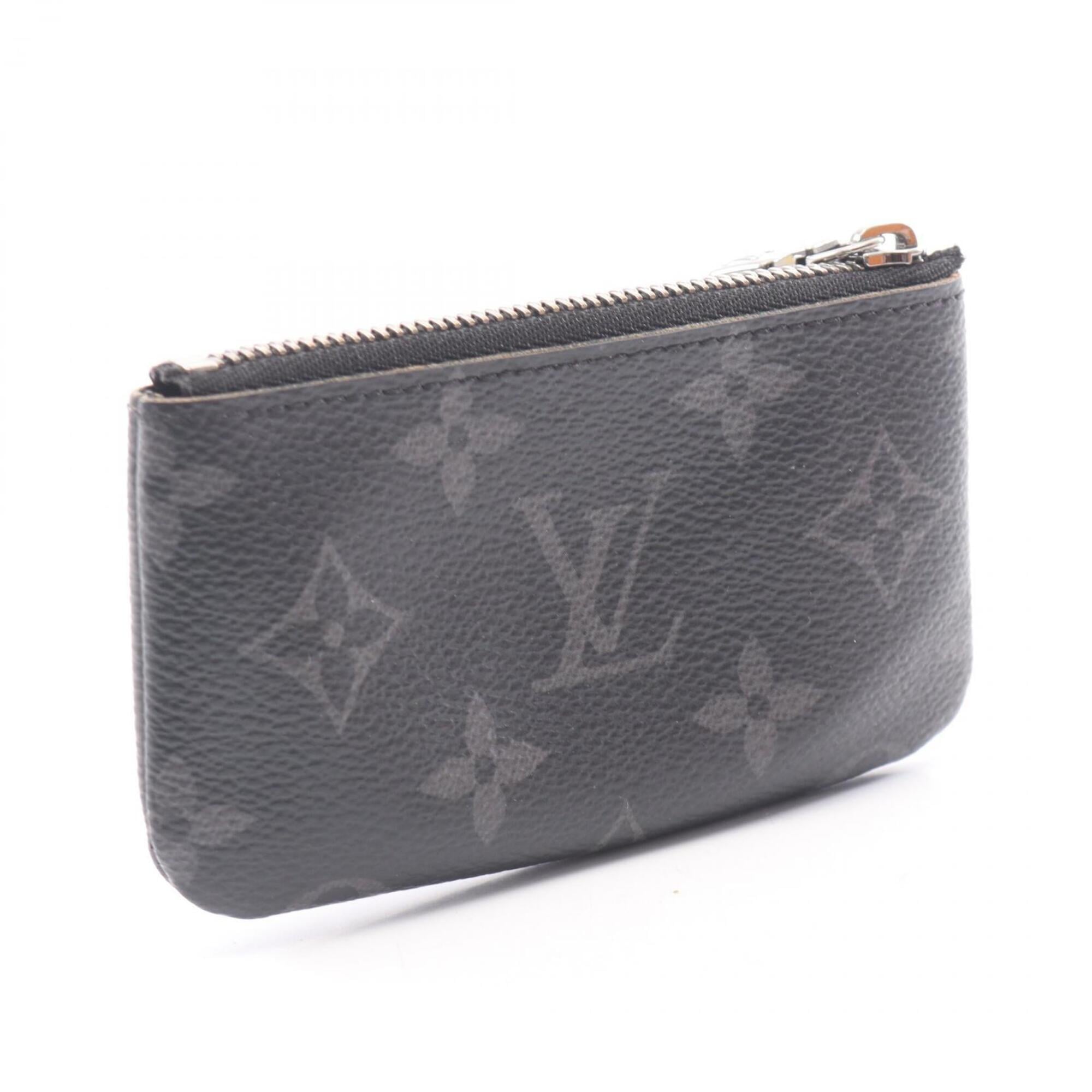Louis Vuitton Black Gray Pvc Coin Purse/Coin Case (Pre-Owned)