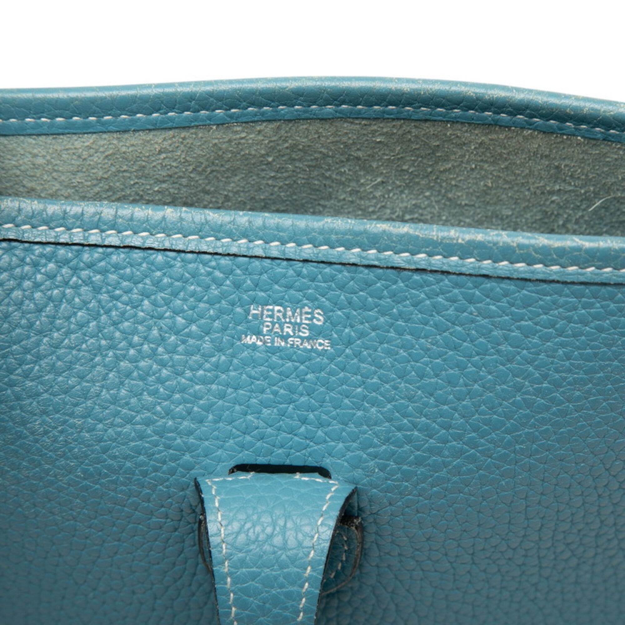 Hermes Taurillon Clemence Leather Shoulder Bag (Pre-Owned)