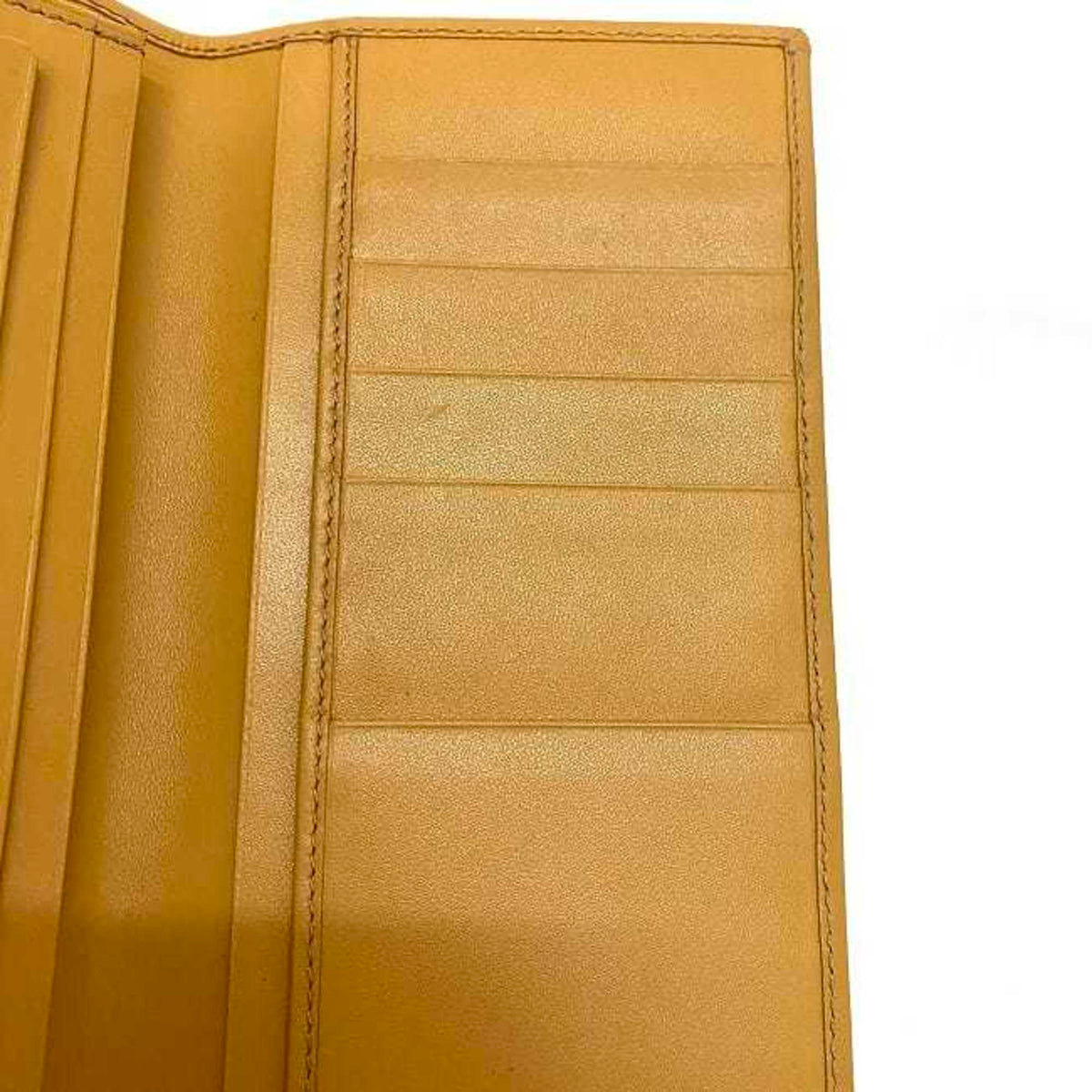 Celine Beige Brown Pvc Leather Long Wallet (Bi-Fold) (Pre-Owned)