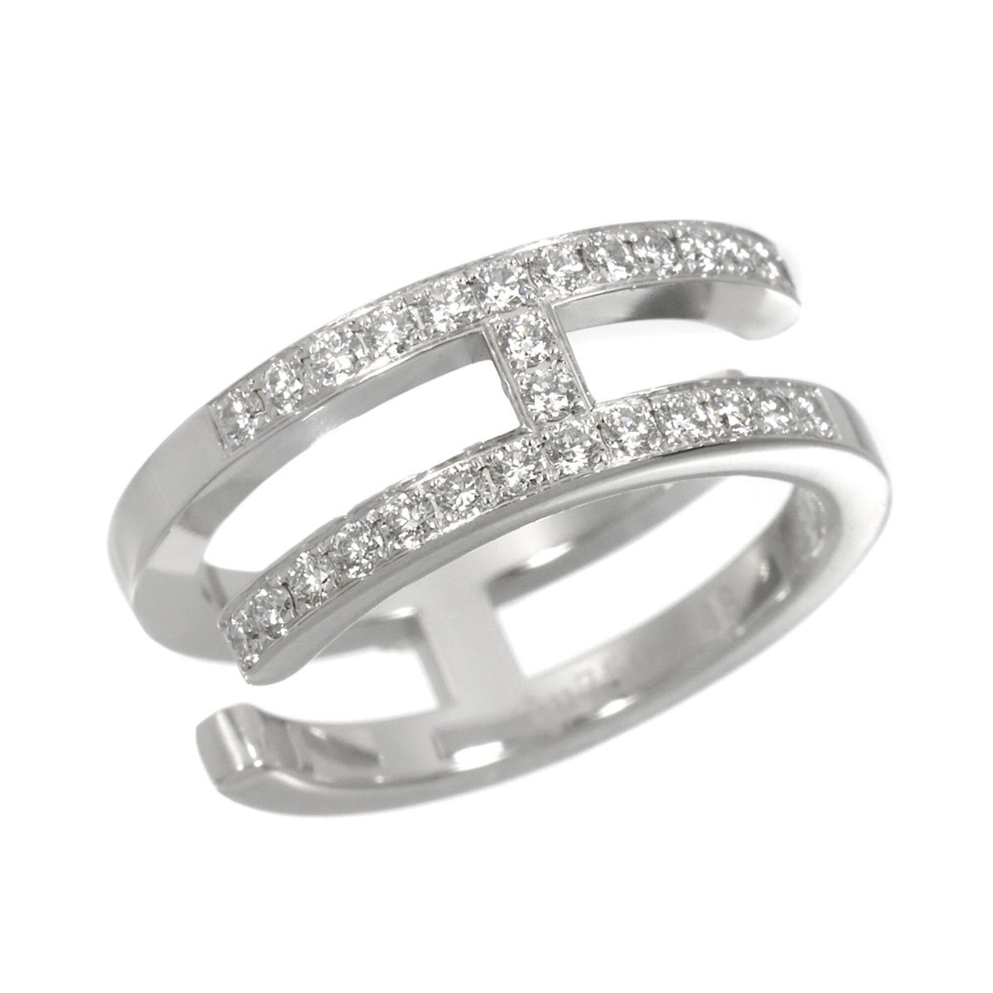 Hermes White Gold (18K) Band Ring (Pre-Owned)