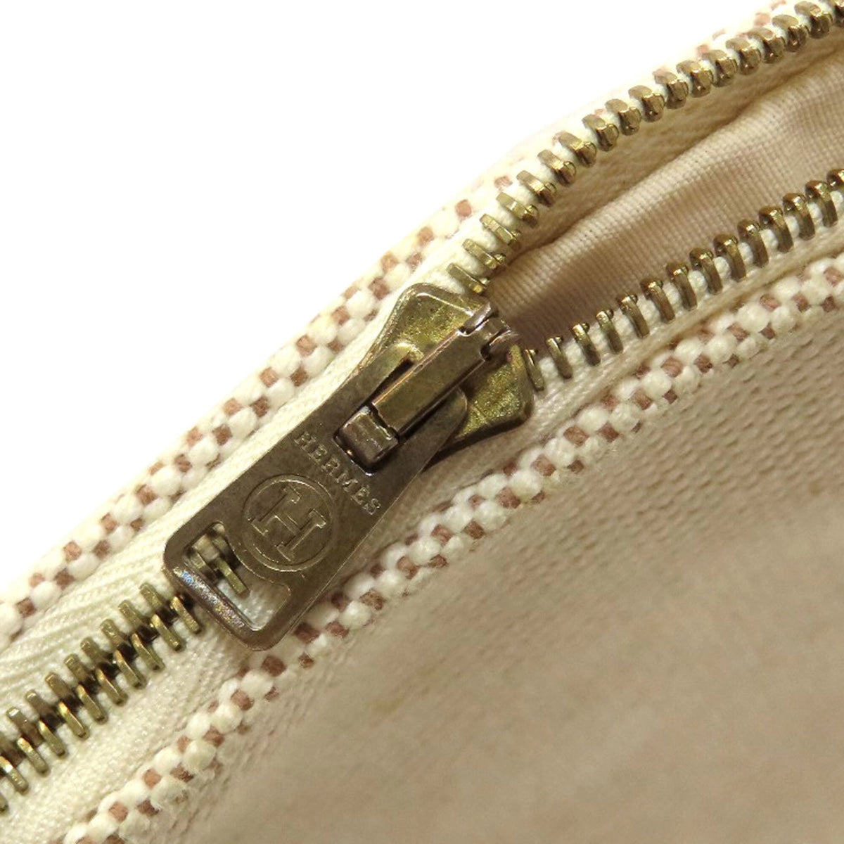 Hermes Beige Yellow Toile H Briefcase (Pre-Owned)