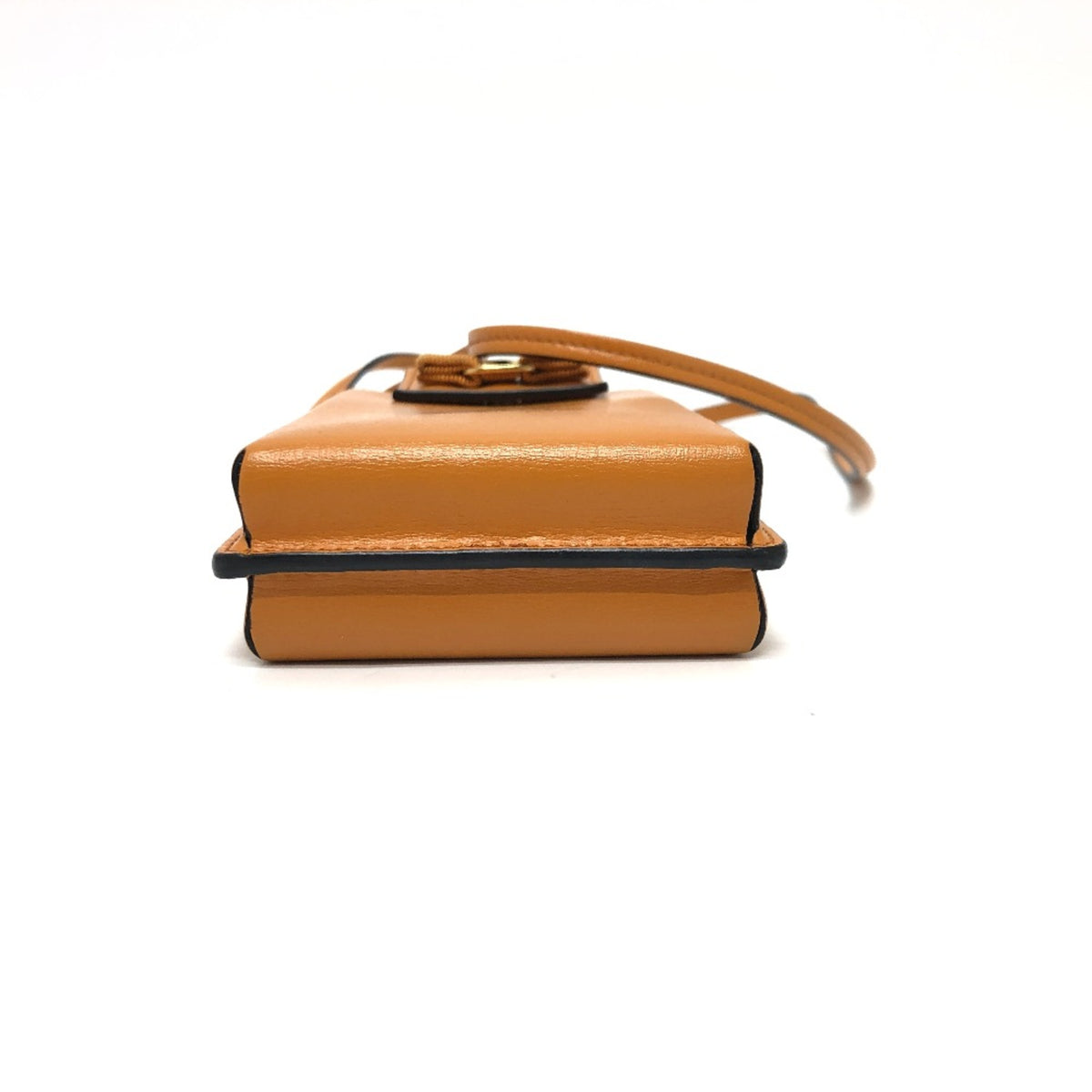 Salvatore Ferragamo Orange Leather Shoulder Bag (Pre-Owned)