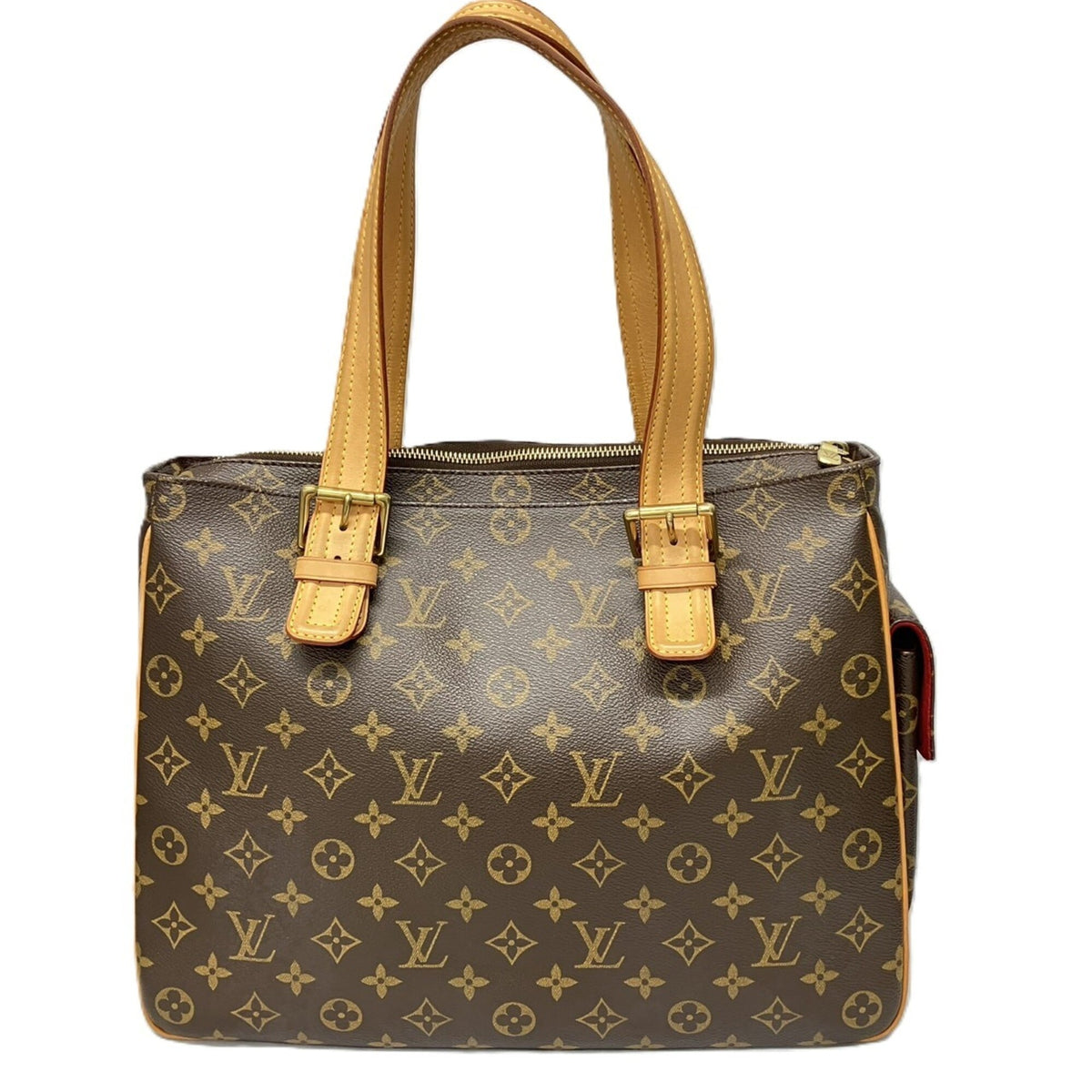 Louis Vuitton Monogram Brown Monogram Leather Shoulder Bag Tote Bag (Pre-Owned)