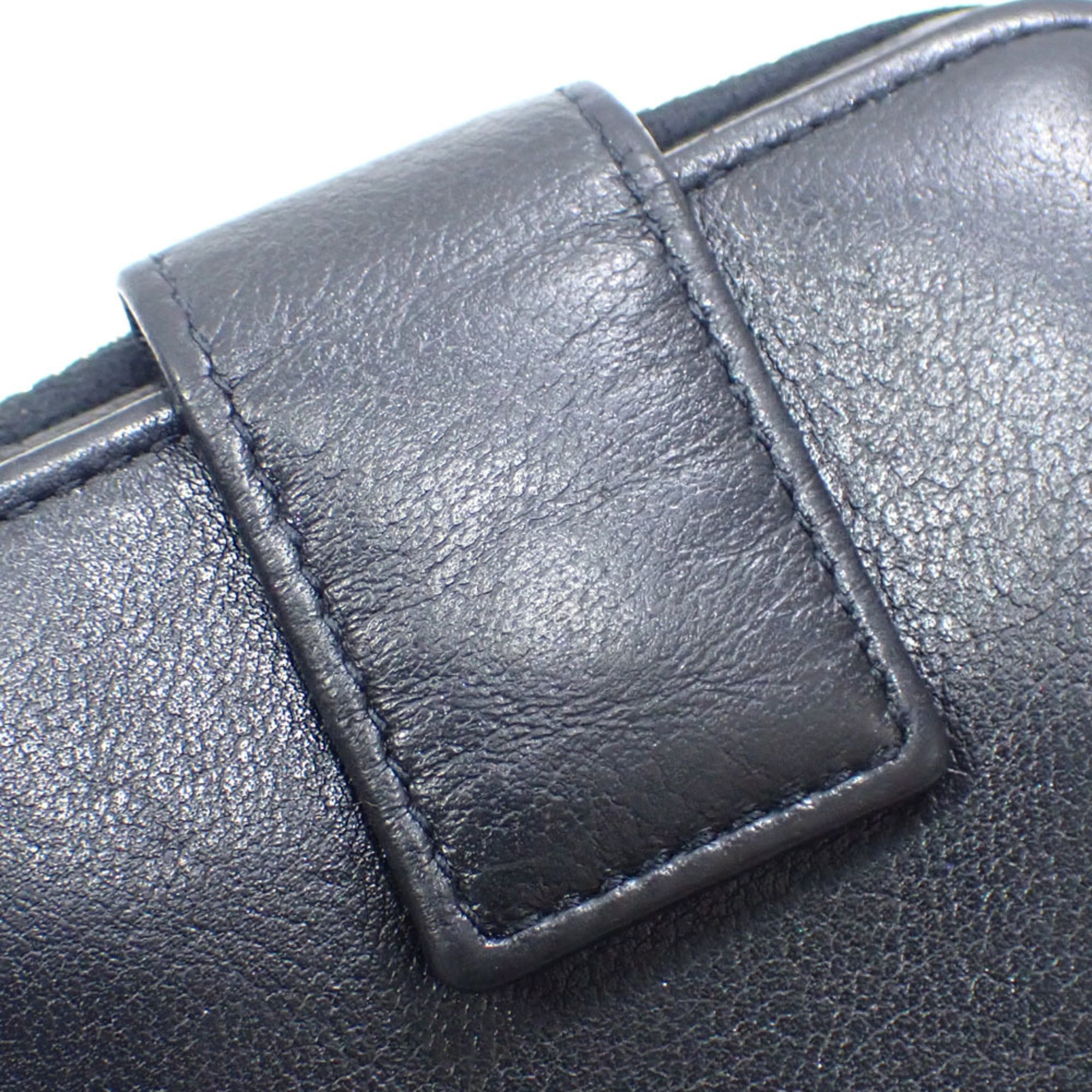 Saint Laurent Black Leather Wallet (Bi-Fold) (Pre-Owned)