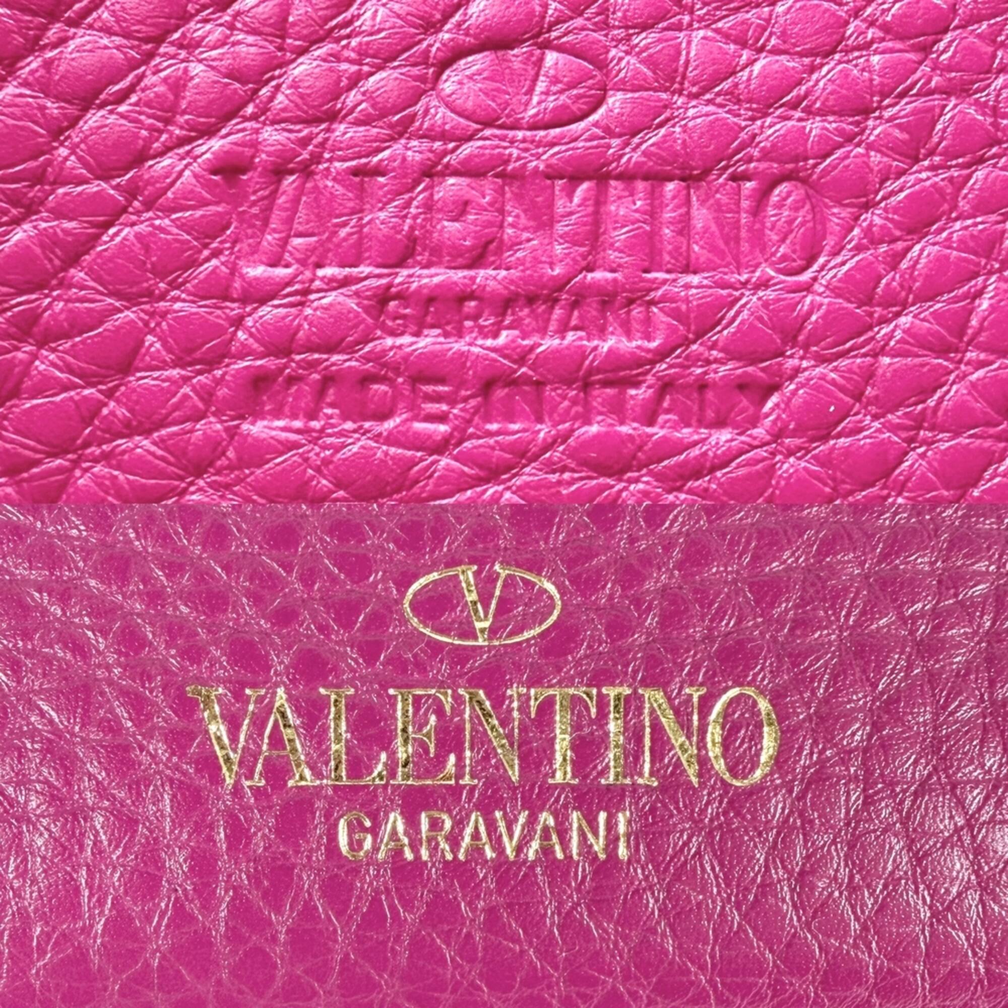 Valentino Garavani Pink Leather Shoulder Bag (Pre-Owned)