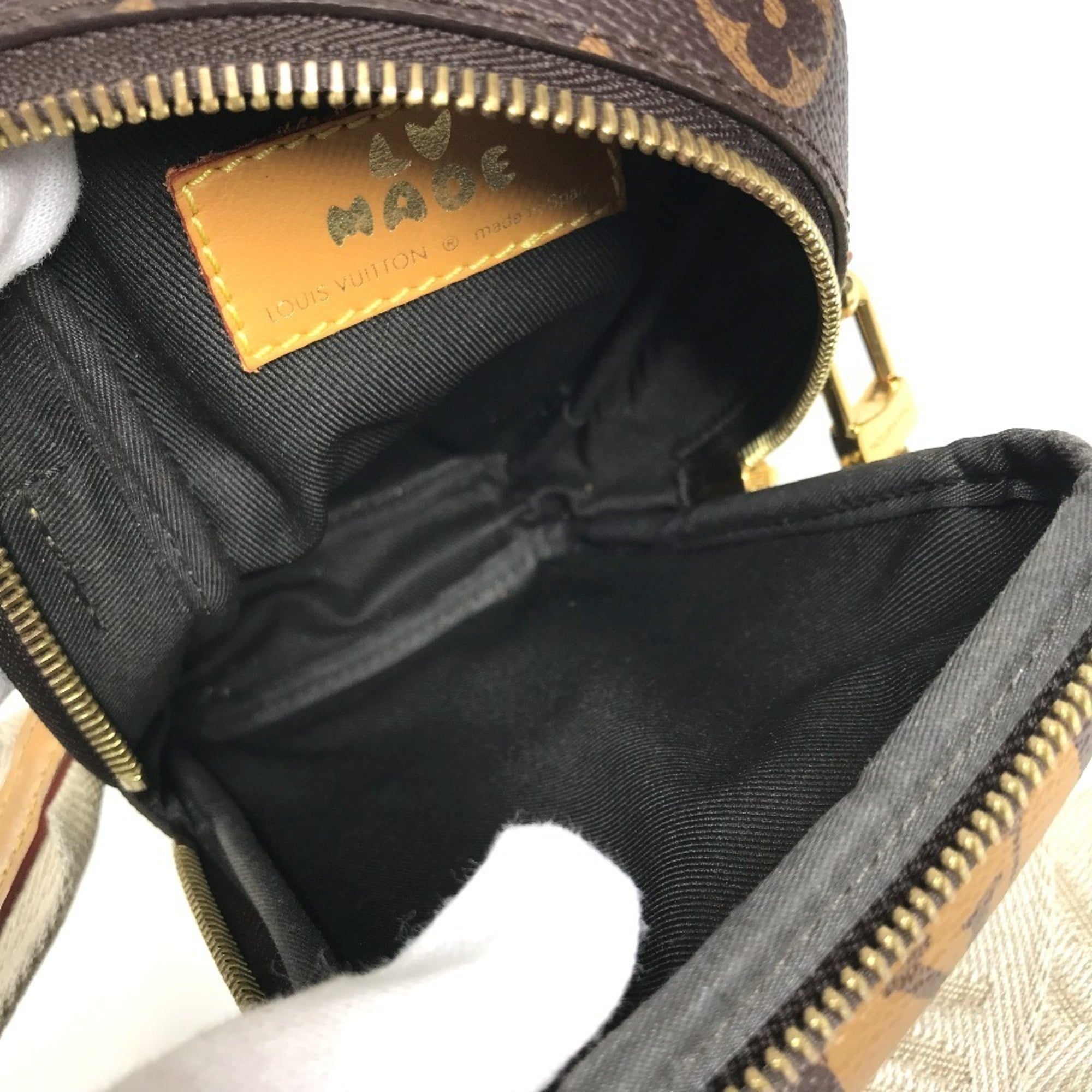 Louis Vuitton Beige Brown Monogram Canvas Pochette Shoulder Bag (Pre-Owned)