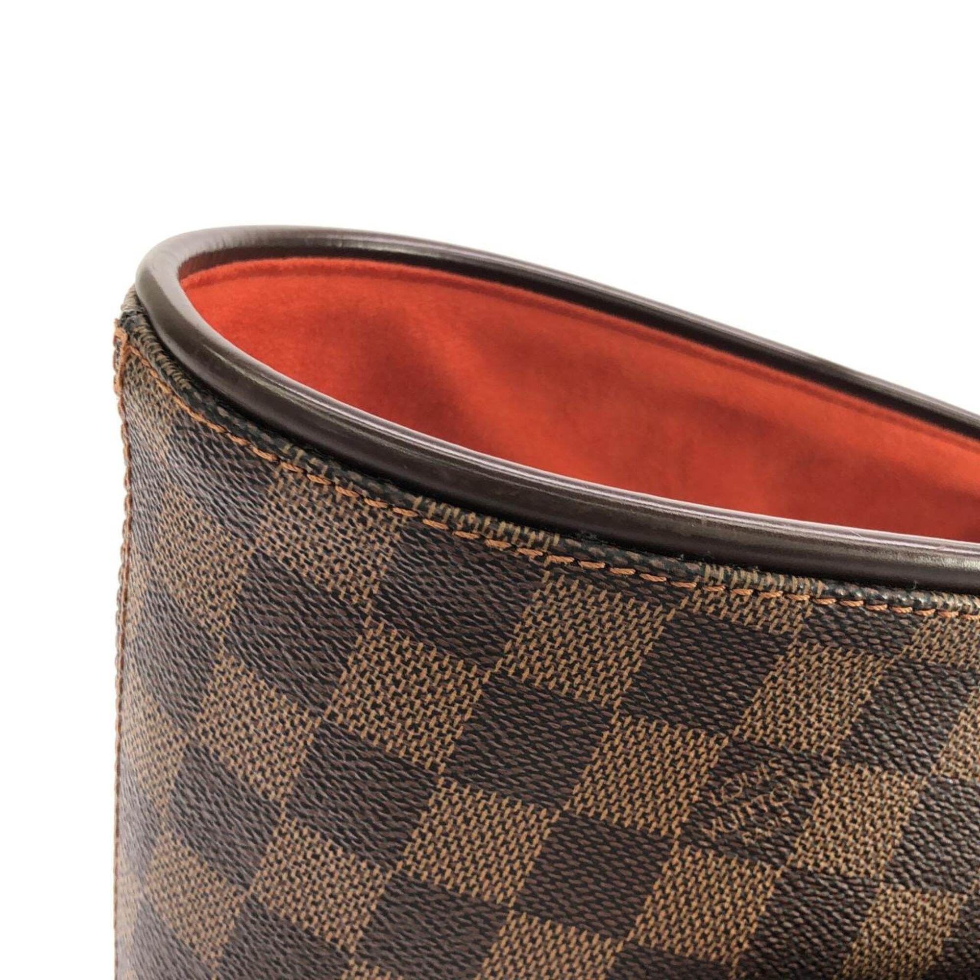 Louis Vuitton Ebene Coated Canvas Handbag Pouch (Pre-Owned)