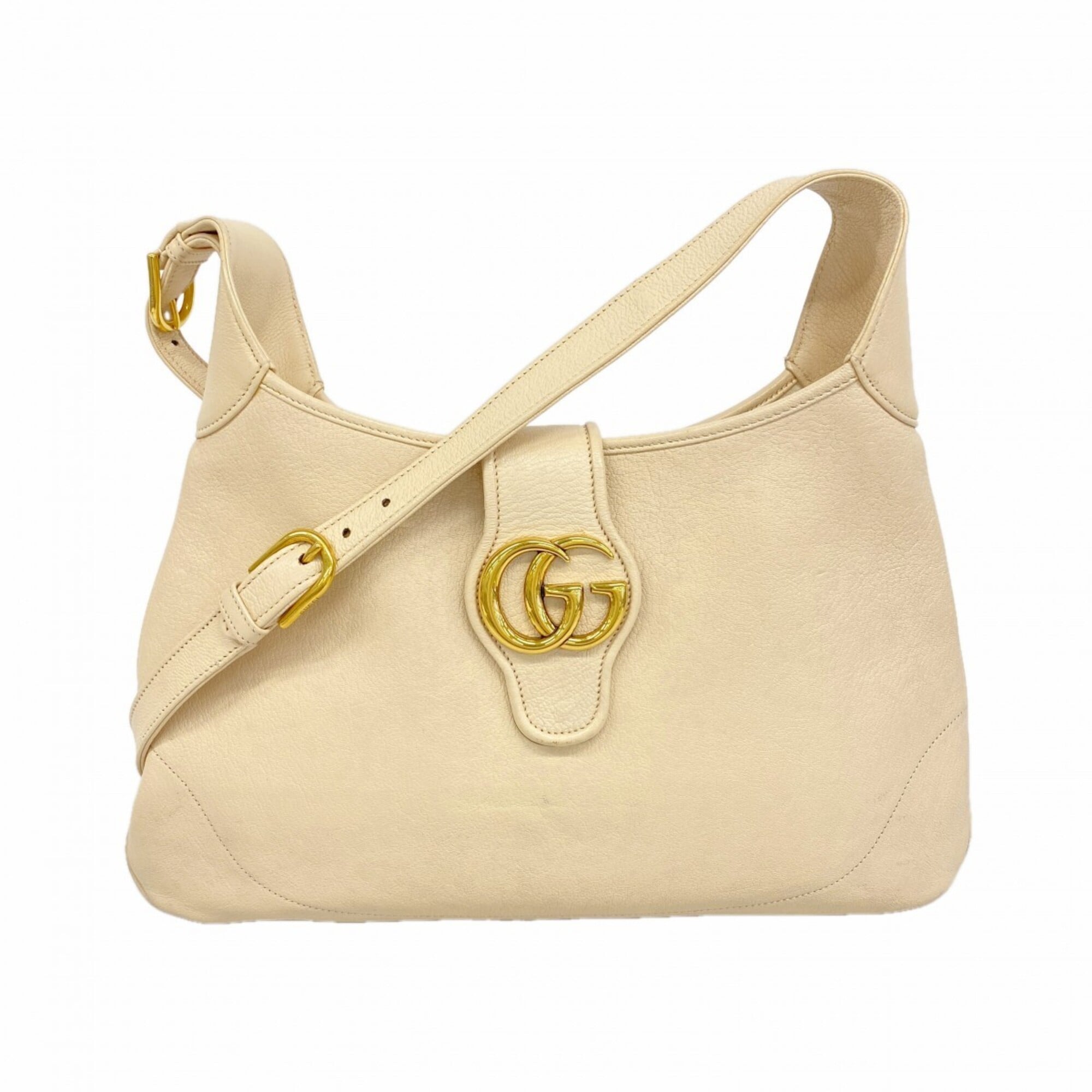 Gucci Beige Leather Shoulder Bag (Pre-Owned)