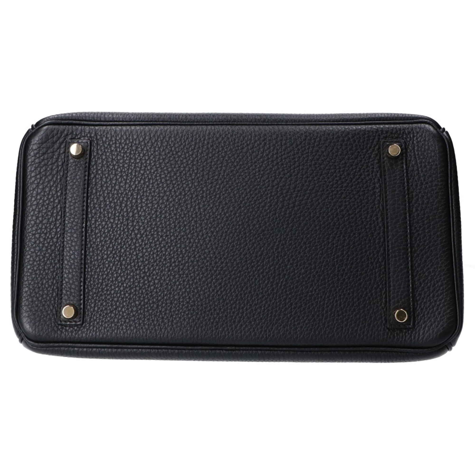Hermes Noir Togo Leather Handbag (Pre-Owned)