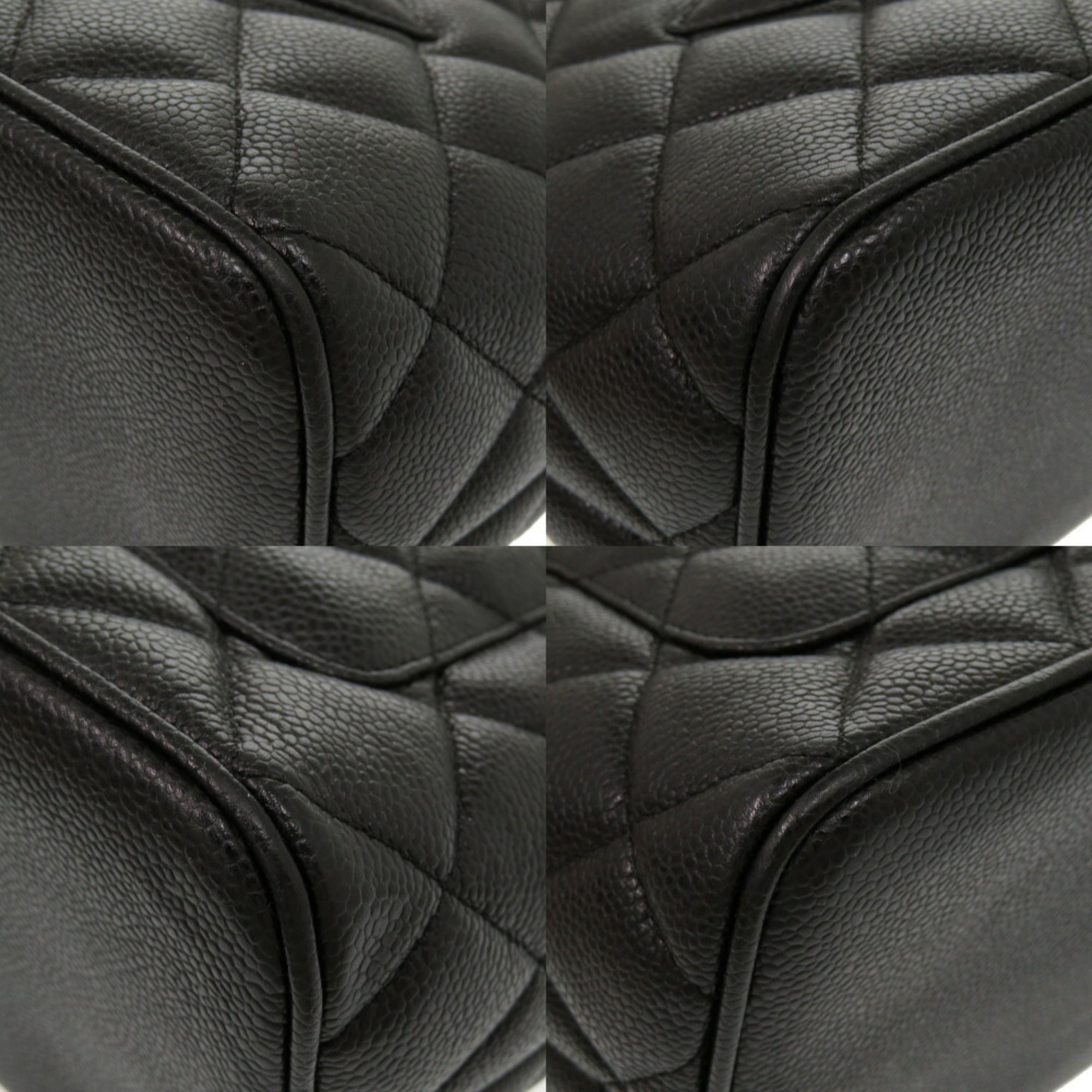 Chanel Black Caviar Leather Tote Bag (Pre-Owned)