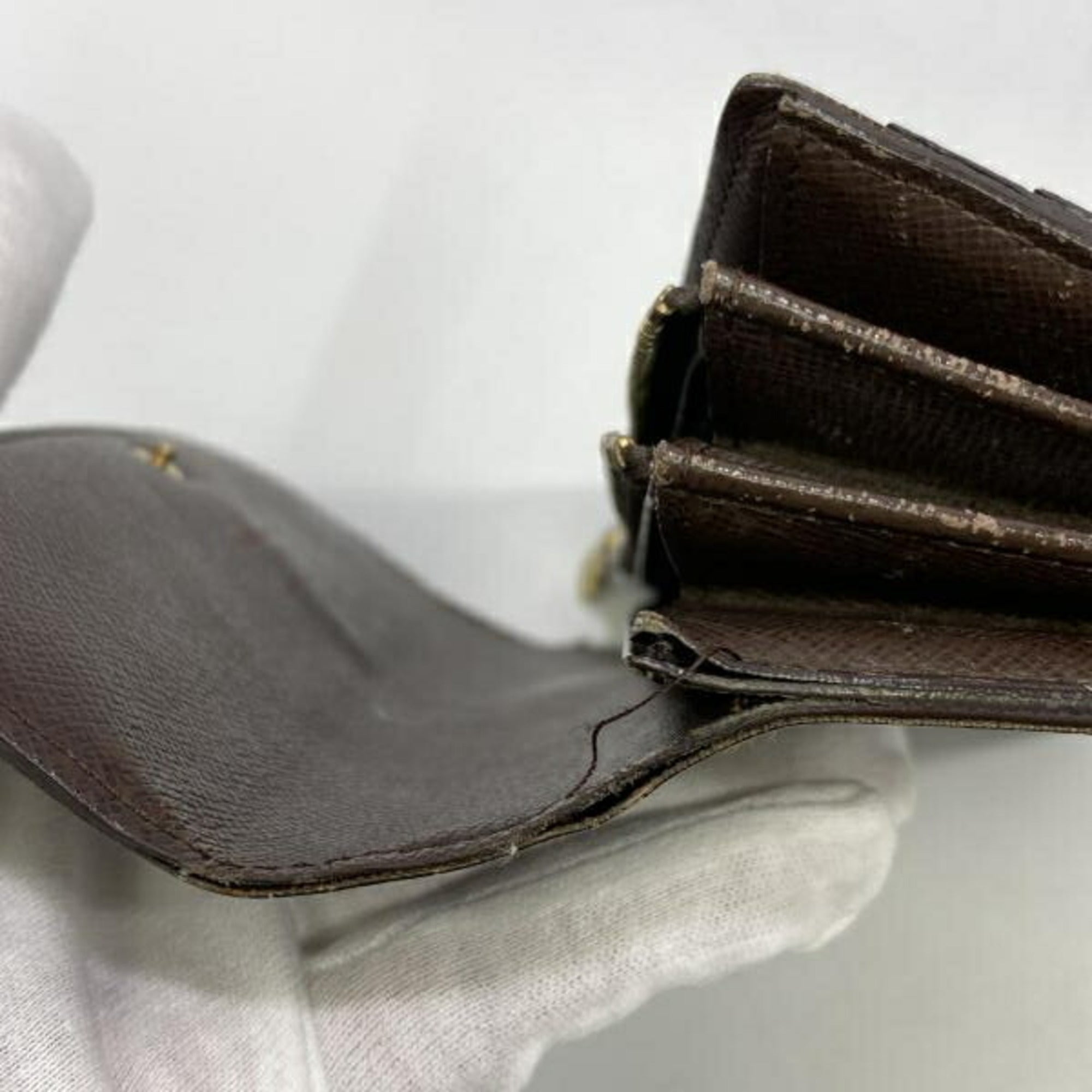 Louis Vuitton Damier Blue Brown Damier Canvas Bill Wallet (Bi-Fold) (Pre-Owned)