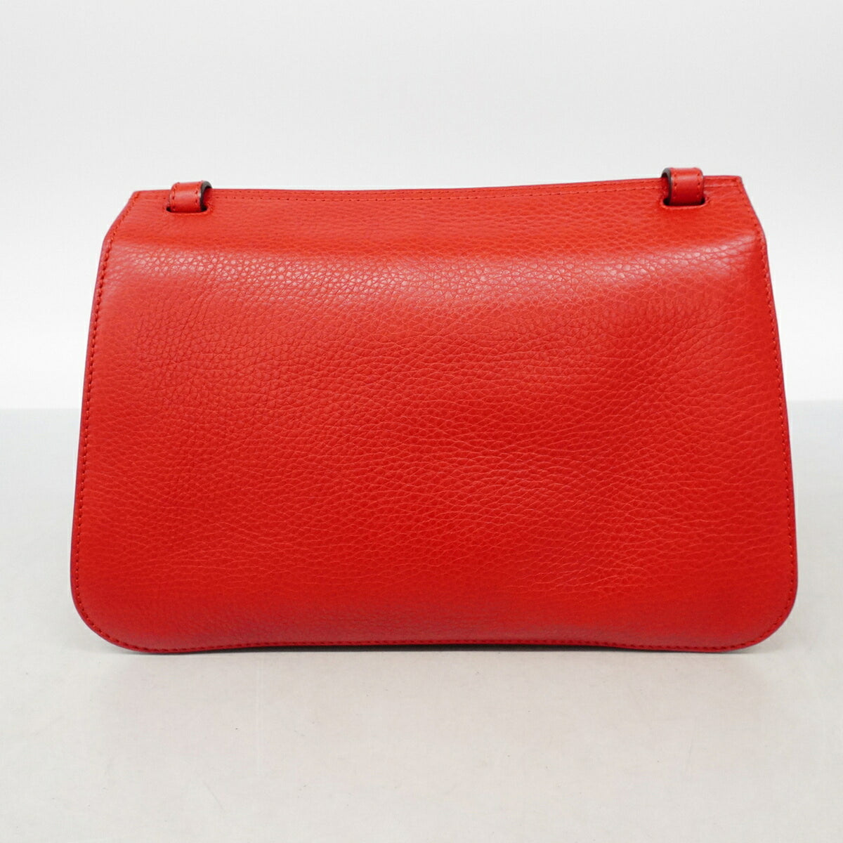 Gucci Red Color Leather Shoulder Bag (Pre-Owned)