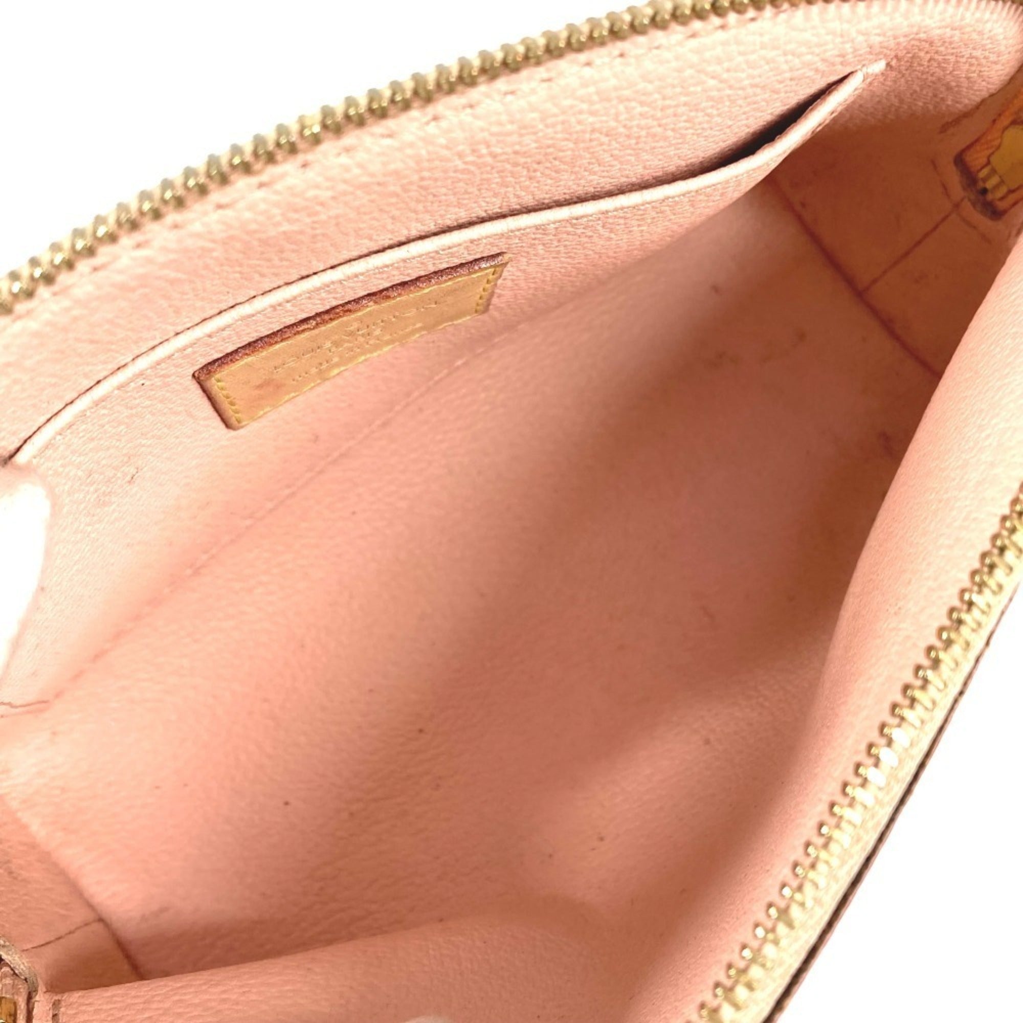 Louis Vuitton Pink Red Color Monogram Pouch (Pre-Owned)