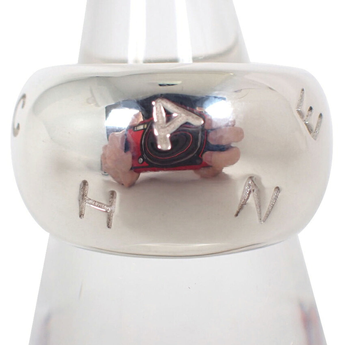 Chanel Sterling Silver 925 Band Ring (Pre-Owned)