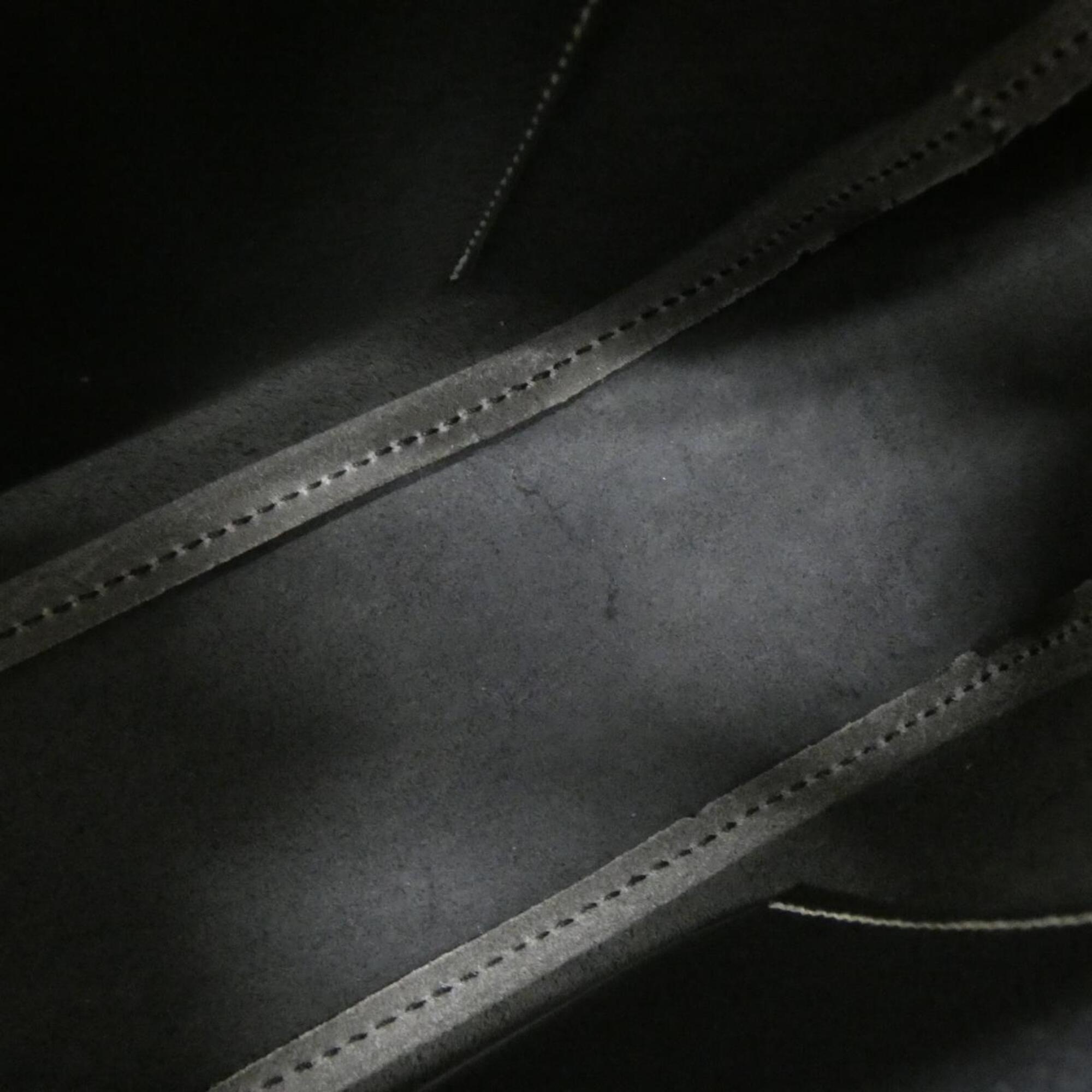 Hermes Black Lisse Leather Shoulder Bag (Pre-Owned)