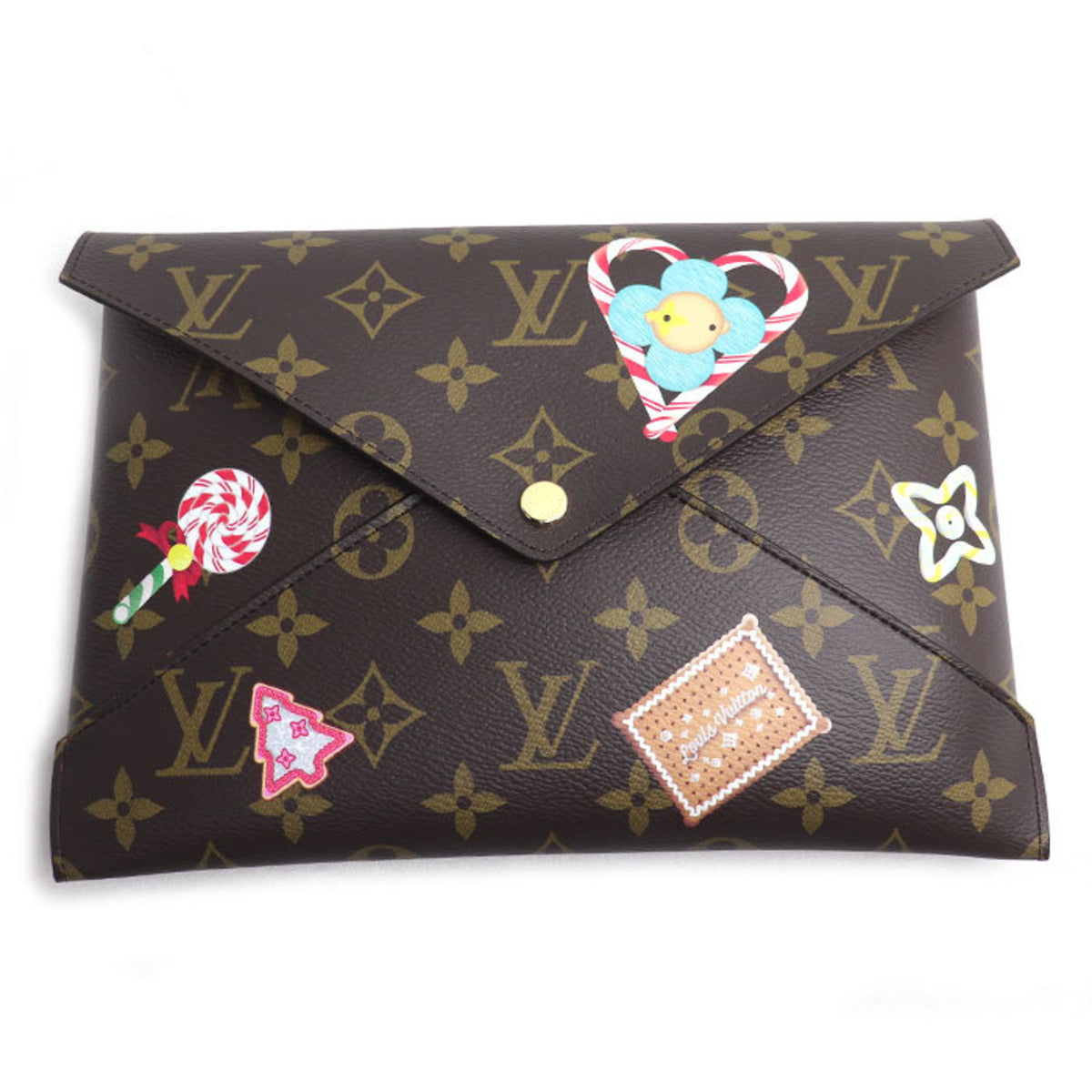 Louis Vuitton Brown Monogram Clutch Bag (Pre-Owned)