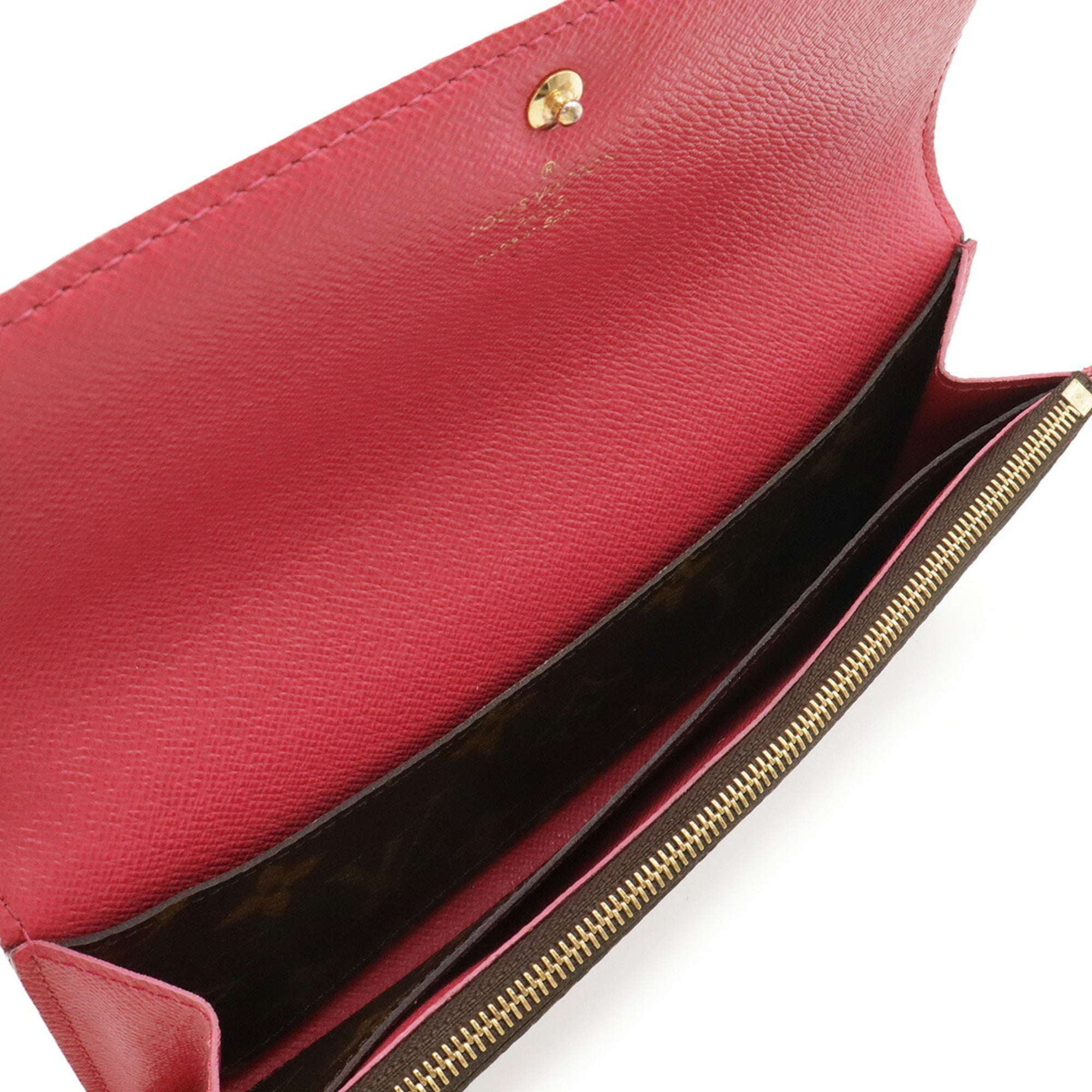 Louis Vuitton Rose Ballerine Monogram Canvas Long Wallet (Bi-Fold) (Pre-Owned)