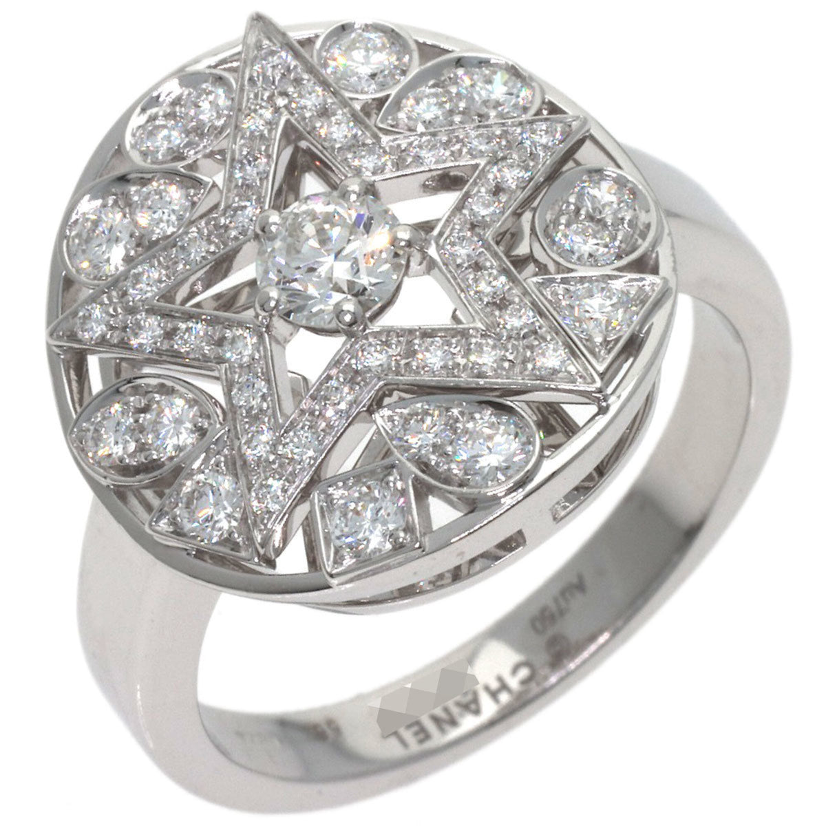 Chanel White Gold (18K) Band Ring (Pre-Owned)