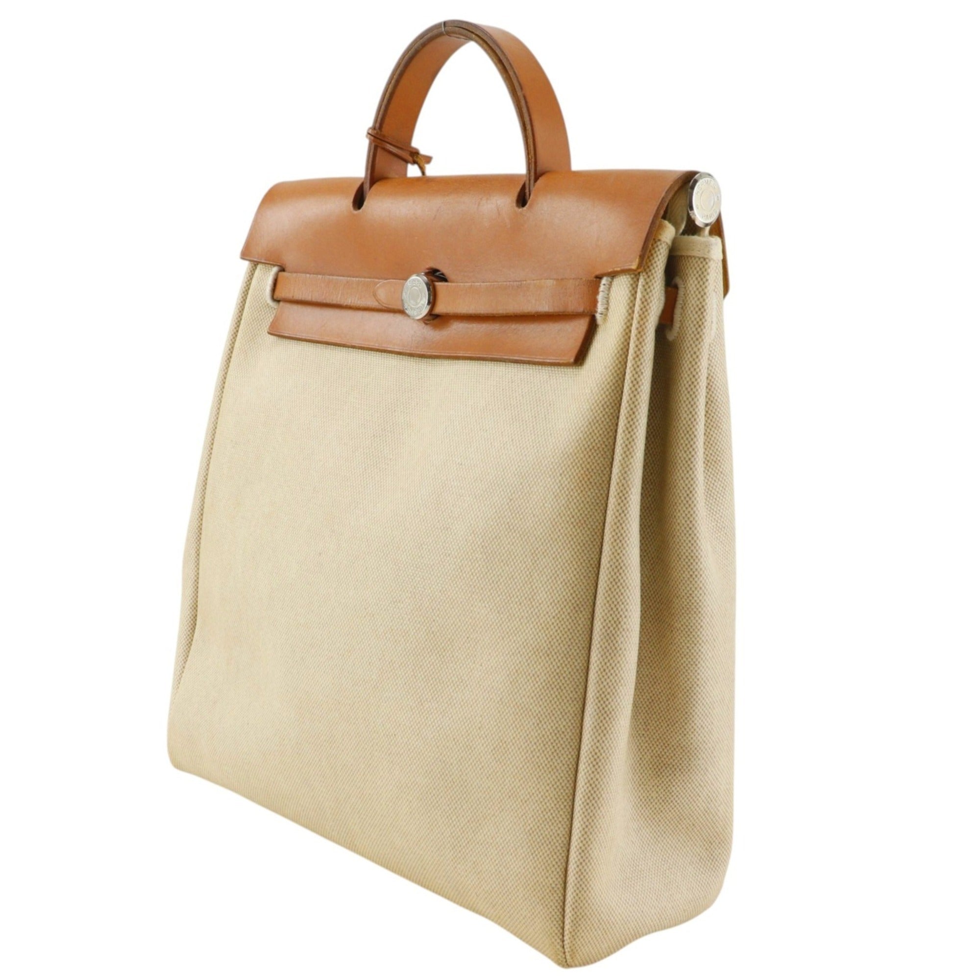 Hermes Beige Toile H Backpack (Pre-Owned)