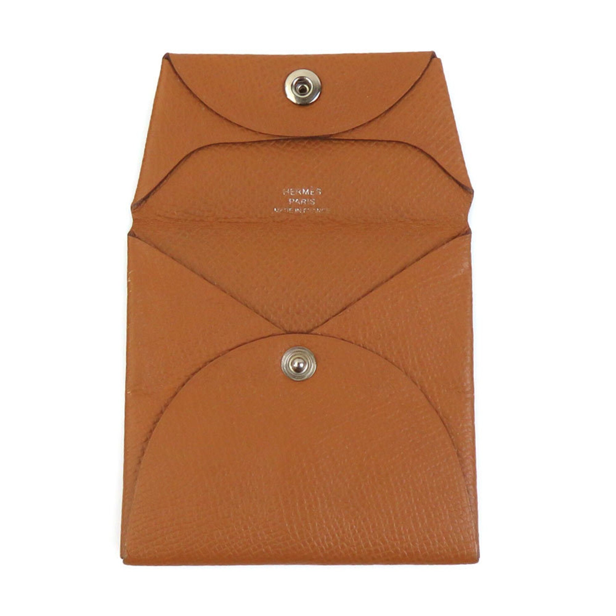 Hermes Brown Epsom Leather Coin Purse/Coin Case (Pre-Owned)