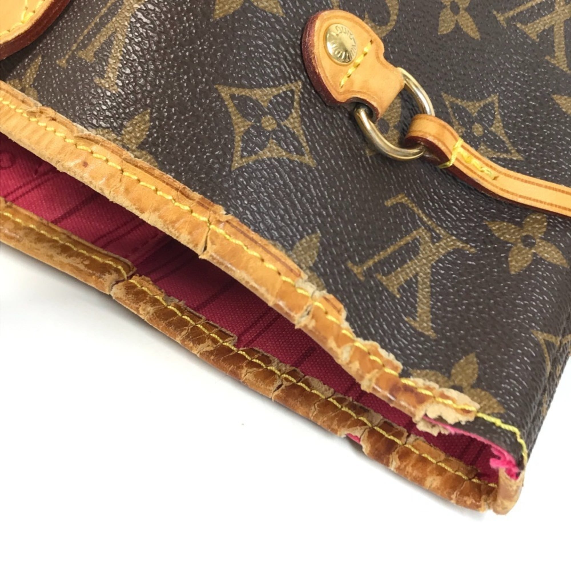 Louis Vuitton Brown Galle Monogram Pink Pivoine Monogram Shoulder Bag Tote Bag (Pre-Owned)