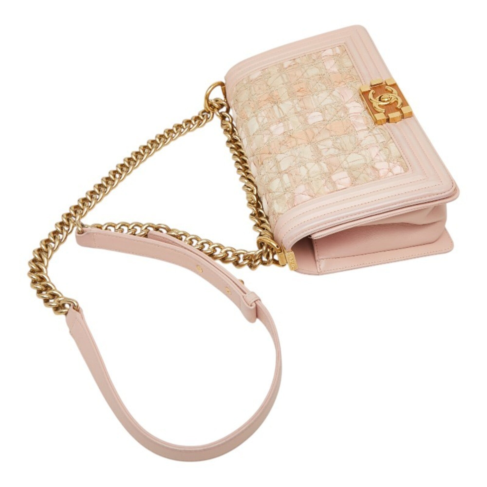 Chanel Pink Tweed Shoulder Bag (Pre-Owned)