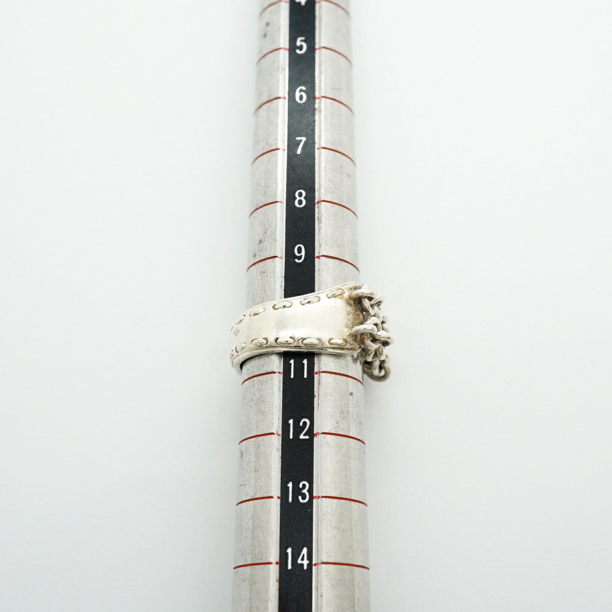 Hermes Silver 925 Band Ring (Pre-Owned)