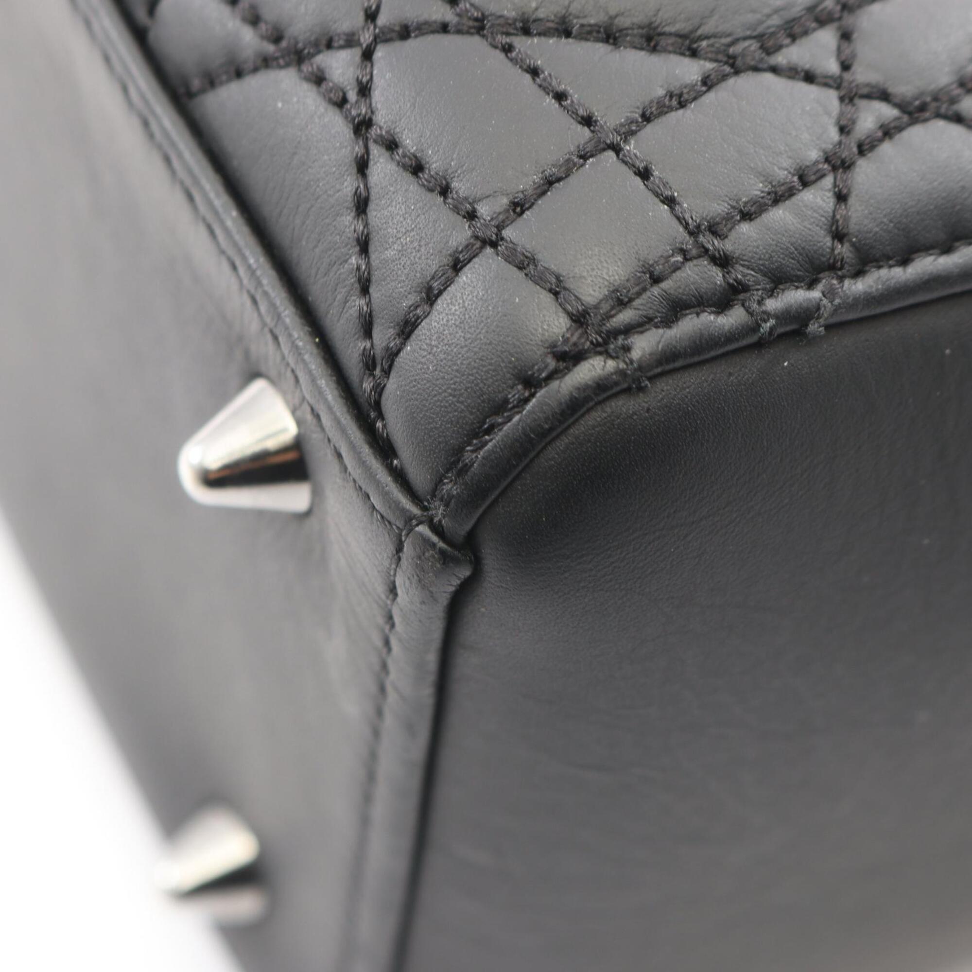 Christian Dior Black Leather Handbag (Pre-Owned)
