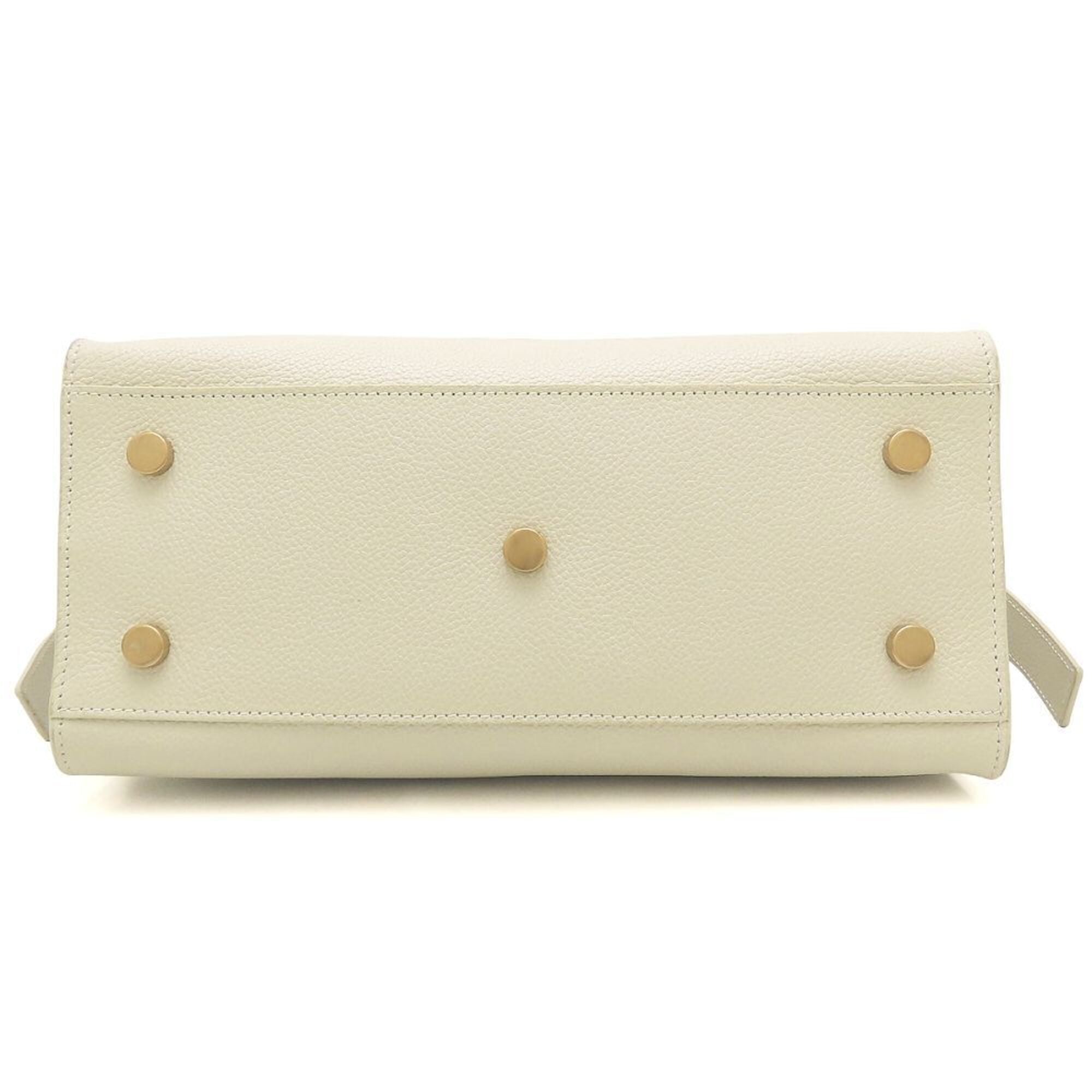 Yves Saint Laurent Ivory Leather Handbag (Pre-Owned)