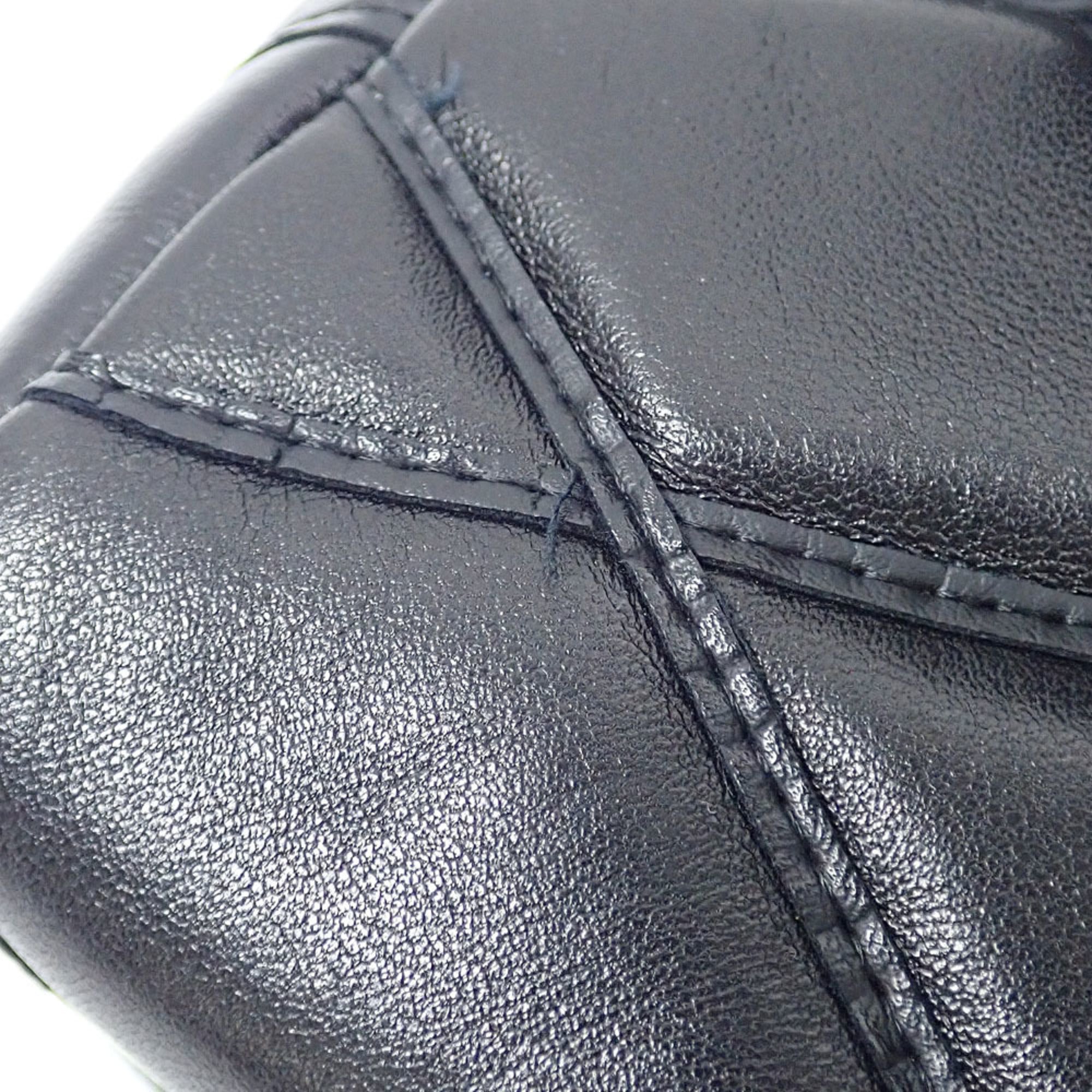Louis Vuitton Black Noir Leather Shoulder Bag (Pre-Owned)