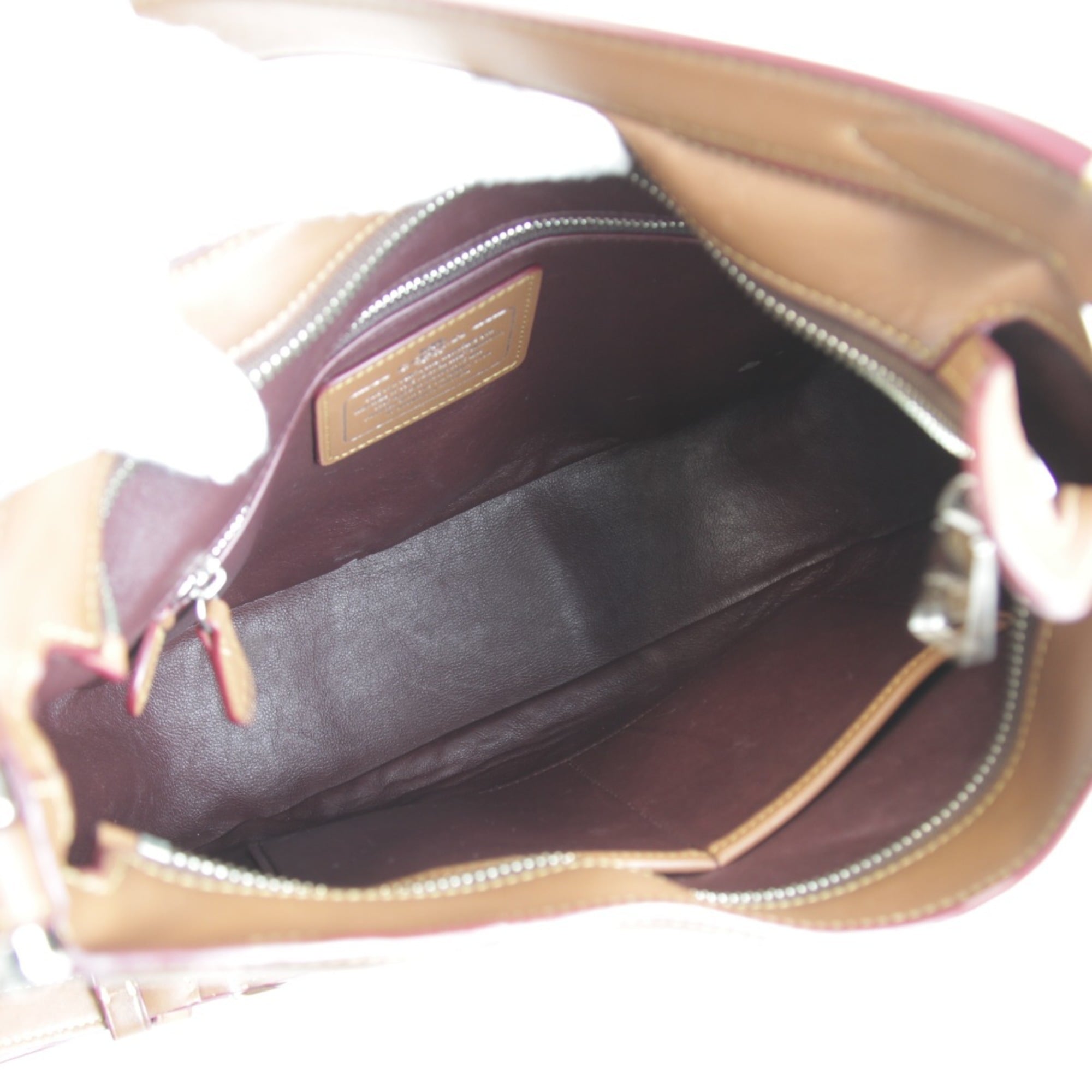 Coach Brown Leather Shoulder Bag (Pre-Owned)